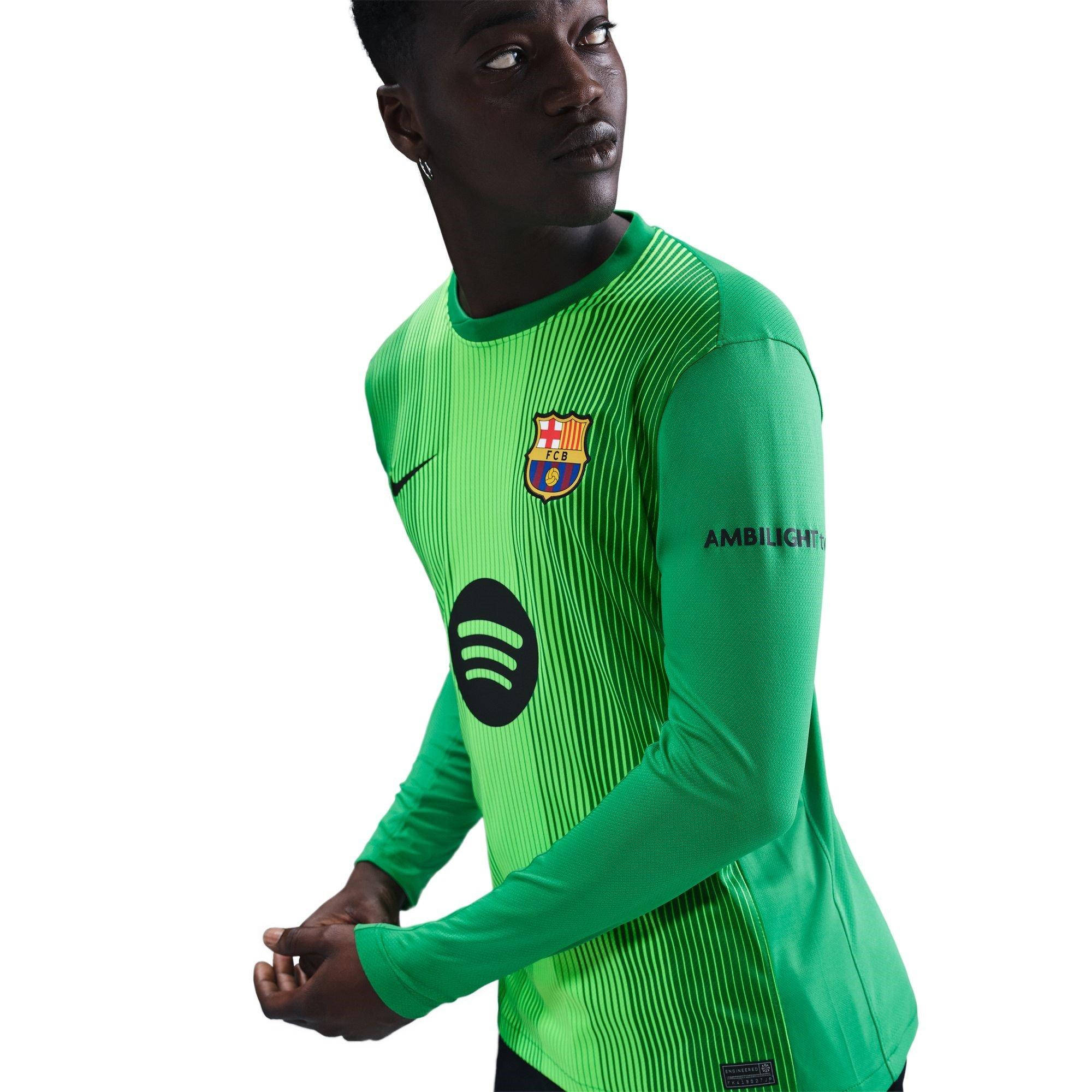 Green - Nike - Barcelona Long Sleeve Goalkeeper Shirt 2025 2026 Mens - 3