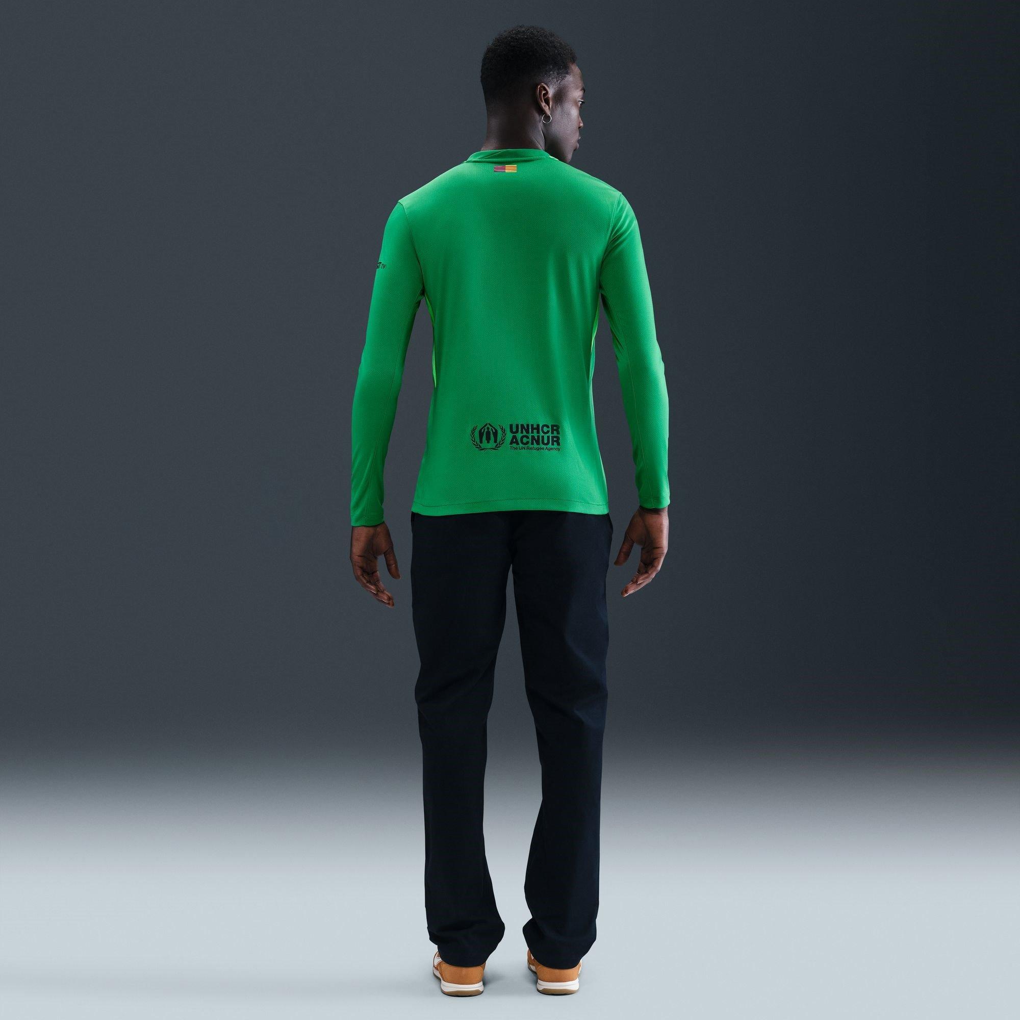Green - Nike - Barcelona Long Sleeve Goalkeeper Shirt 2025 2026 Mens - 8