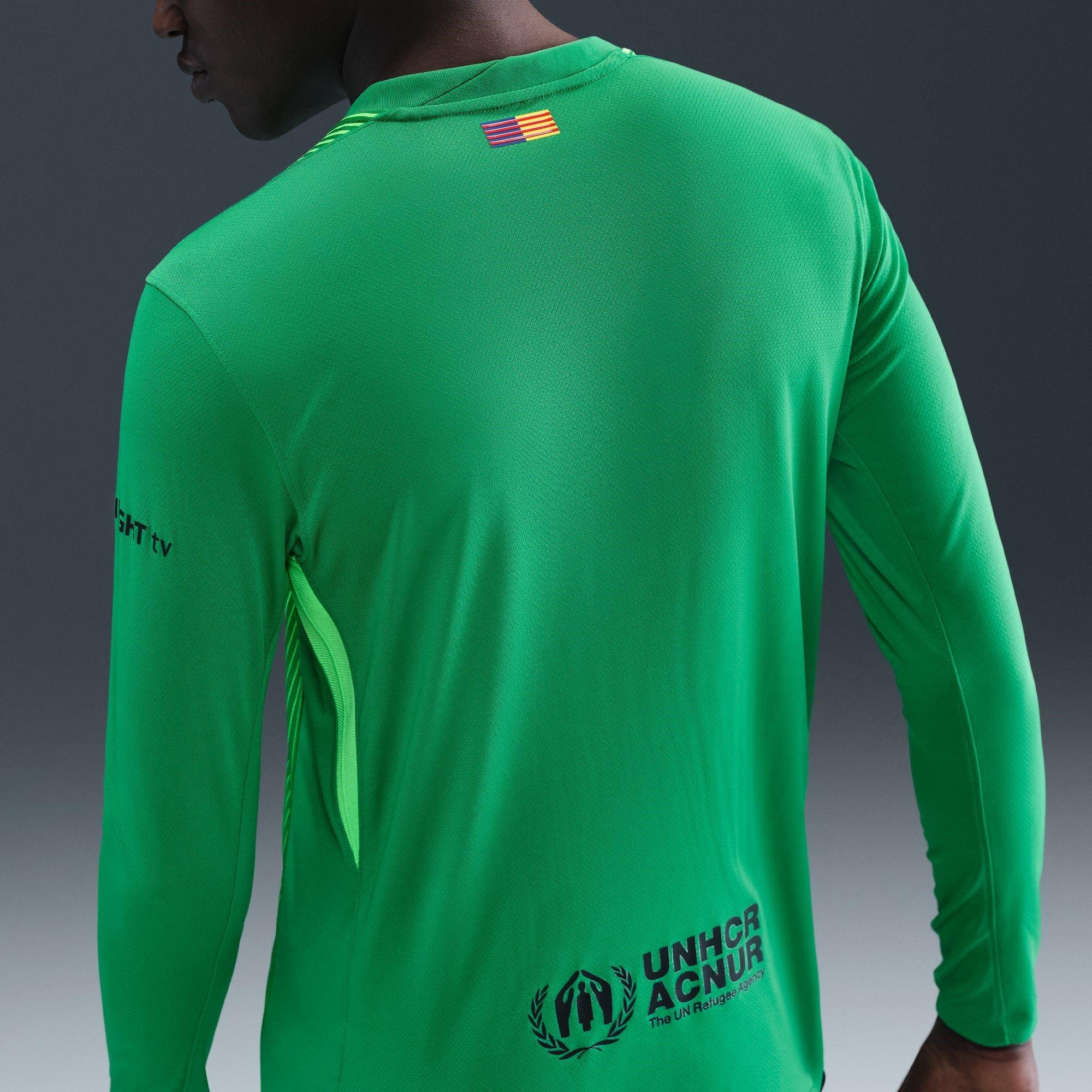Green - Nike - Barcelona Long Sleeve Goalkeeper Shirt 2025 2026 Mens - 9