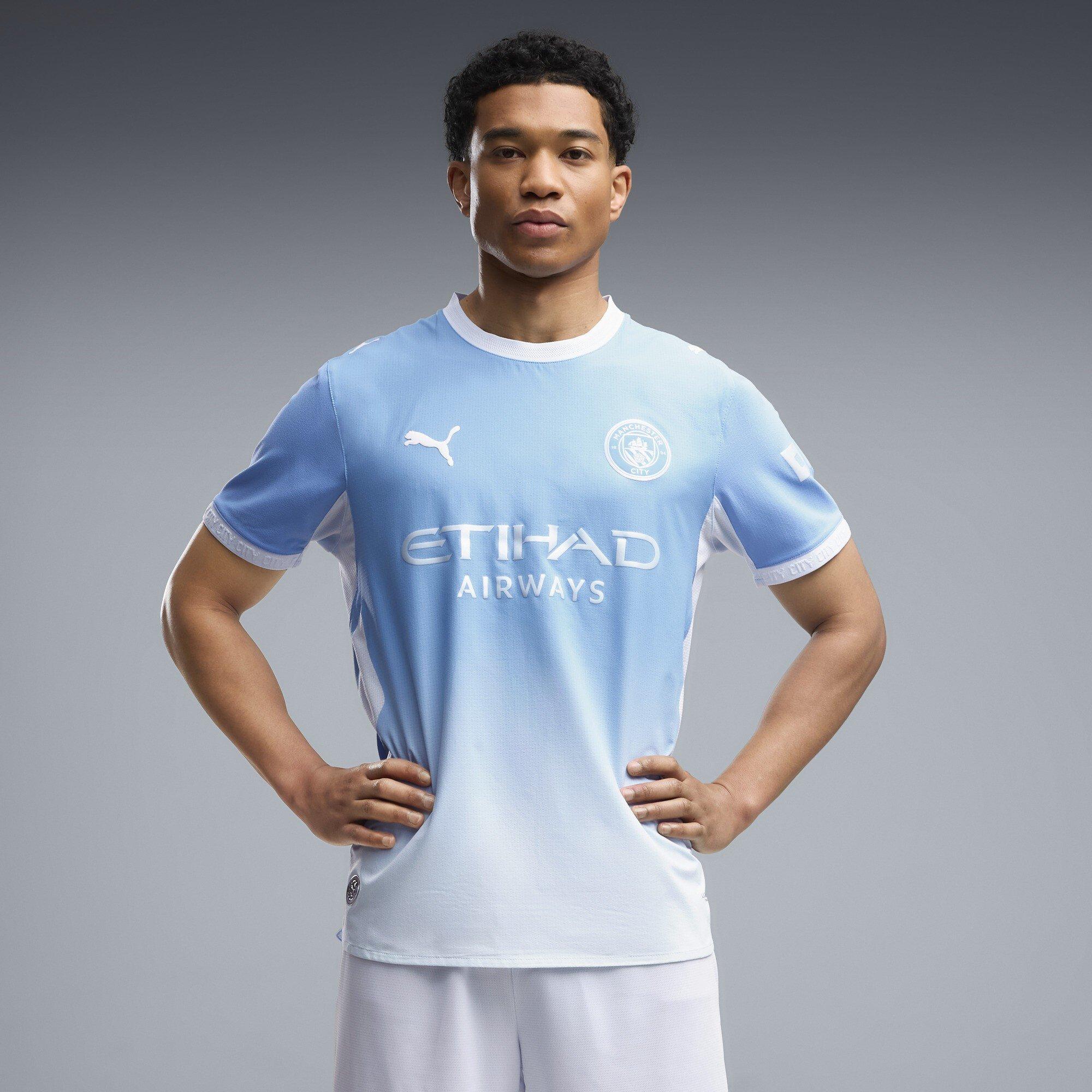 Blau/Weiß - Puma - Manchester City Authentic Home Shirt 2026/27 Mens - 3