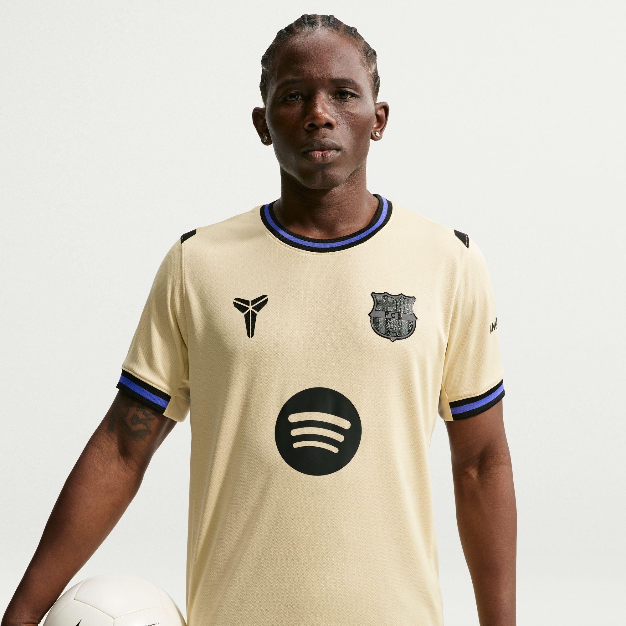Team Gold/Per - Nike - Barcelona Away Shirt 2025 2026 Adults - 1