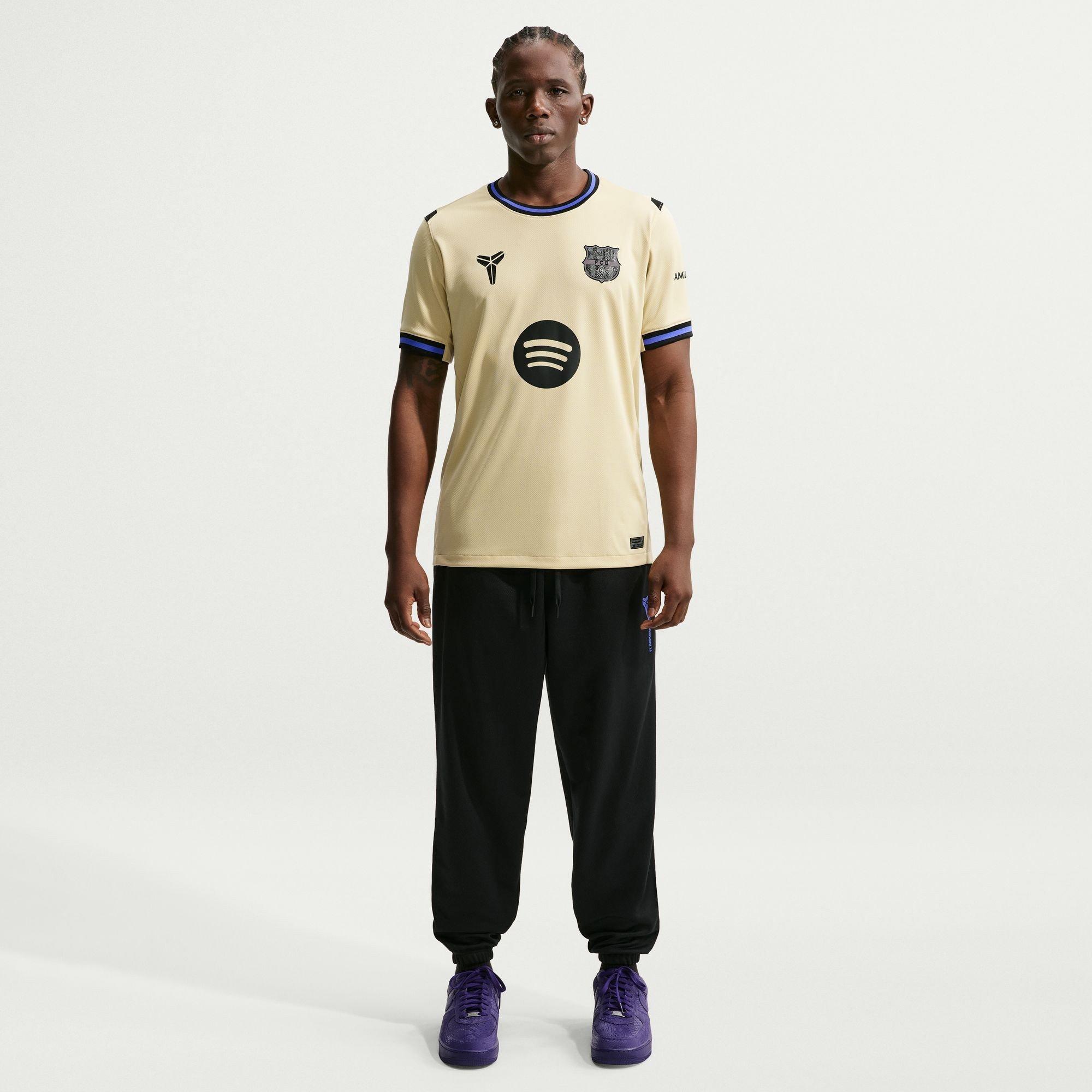 Team Gold/Per - Nike - Barcelona Away Shirt 2025 2026 Adults - 3