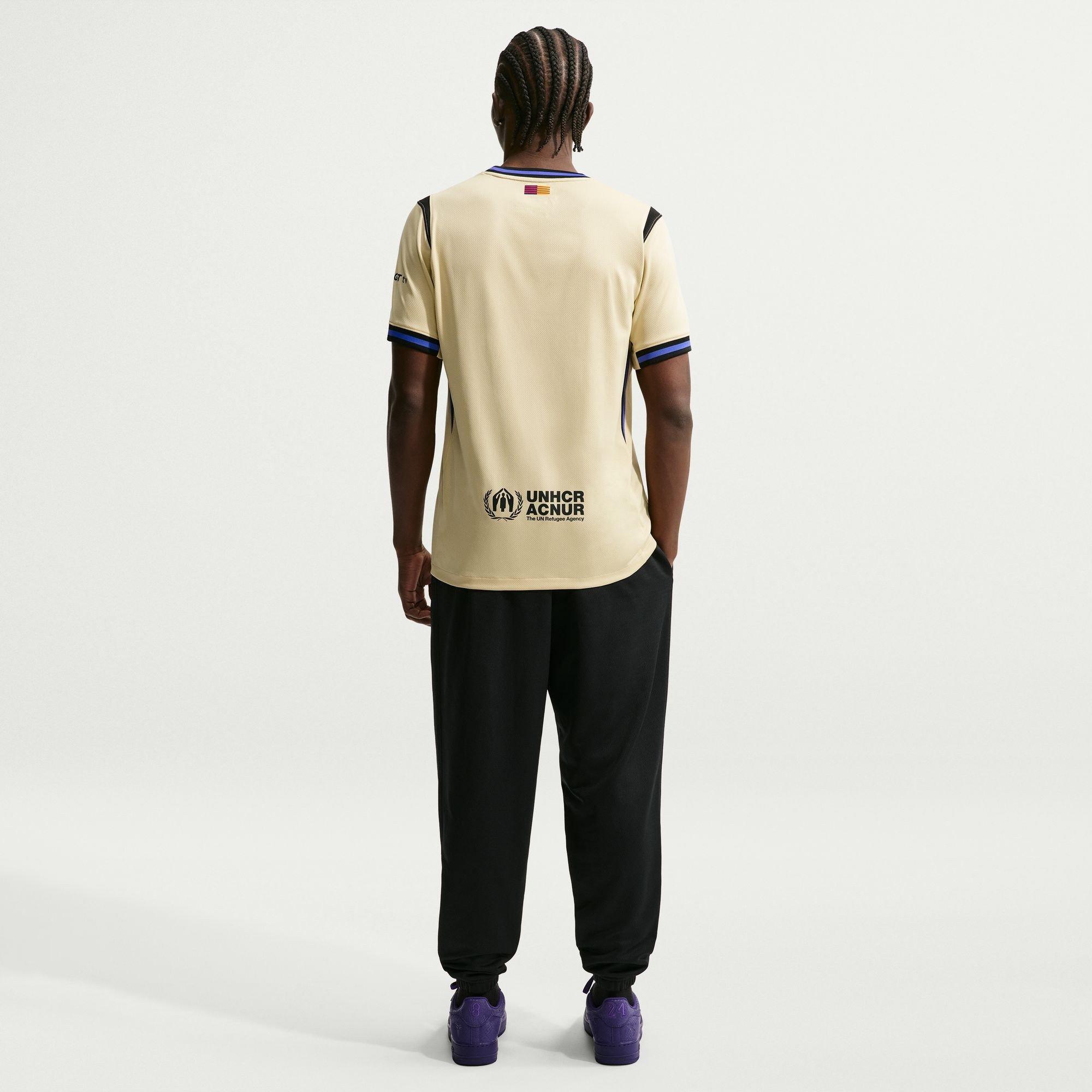 Team Gold/Per - Nike - Barcelona Away Shirt 2025 2026 Adults - 4