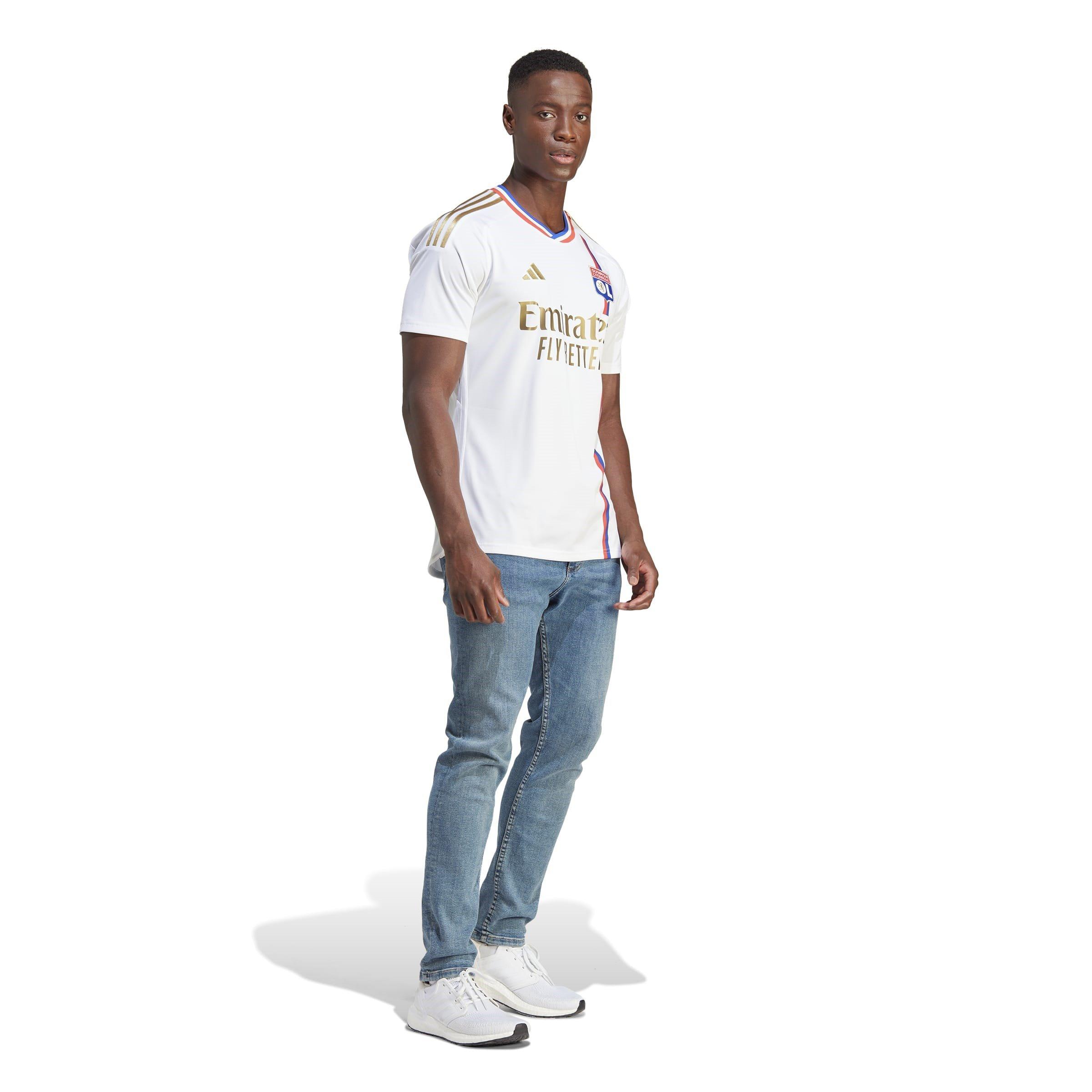 Weiß - adidas - Olympique Lyon Home Shirt 2023 2024 Adults - 5