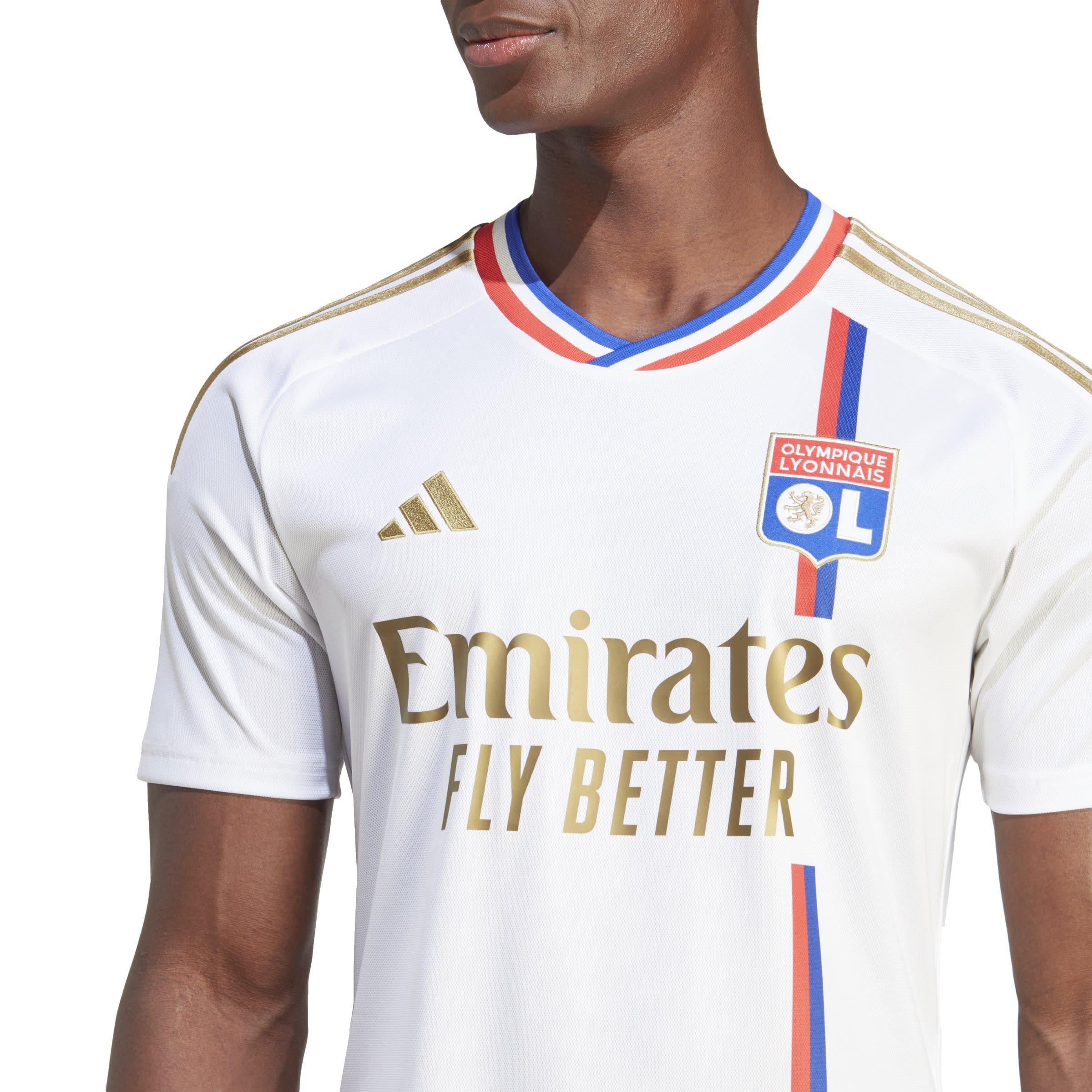 Weiß - adidas - Olympique Lyon Home Shirt 2023 2024 Adults - 7