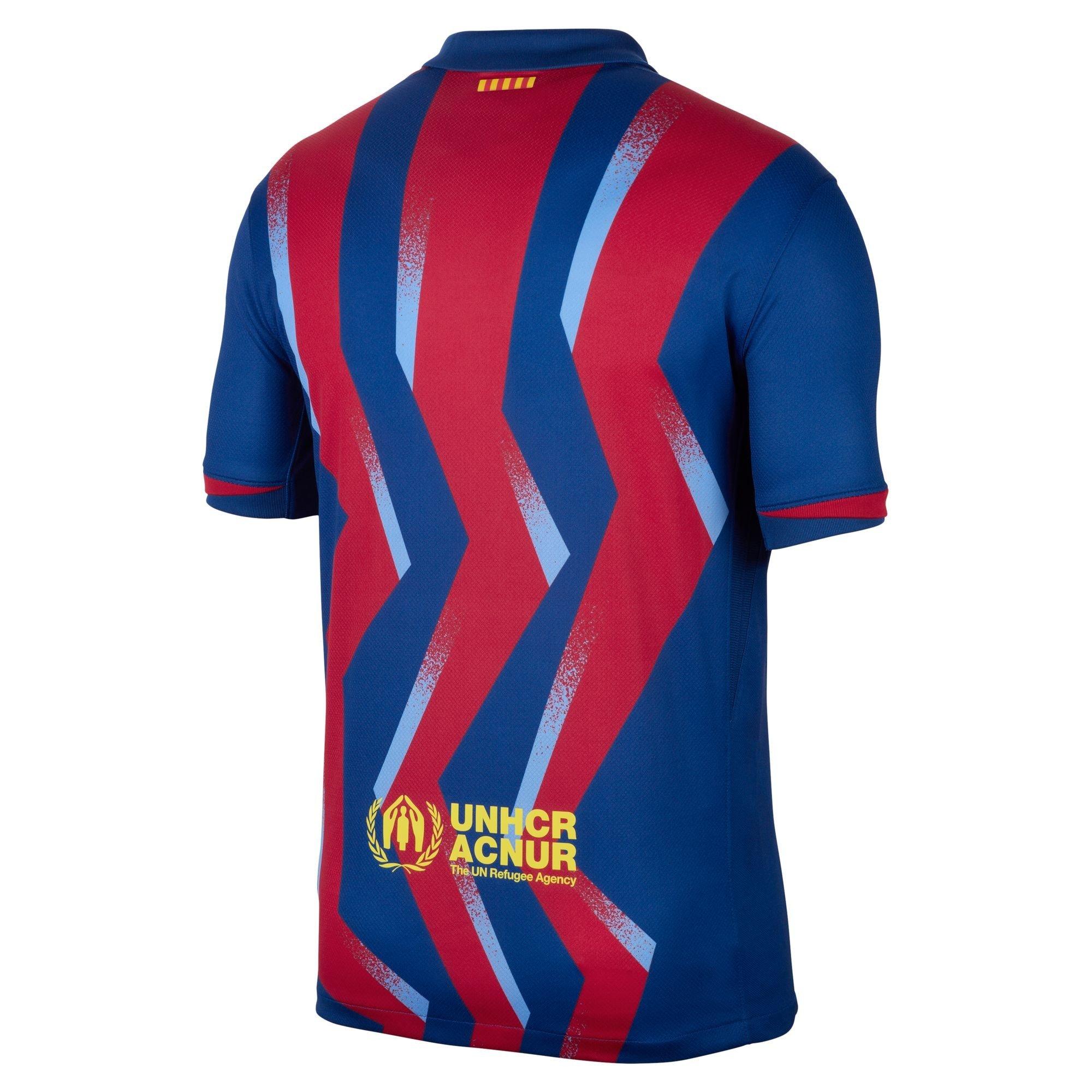 Blue/ Yellow - Nike - Barcelona Fourth Shirt 25/26 Mens - 2