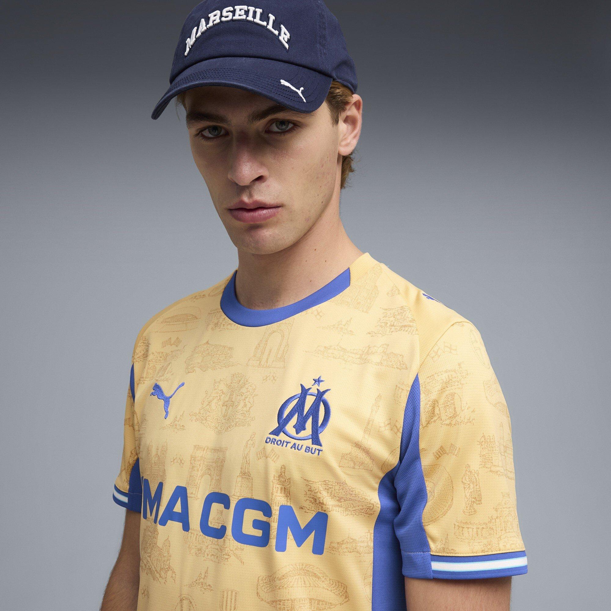Gold/Royal Blue - Puma - Olympique Marseille Fourth Shirt 25/26 Mens - 4