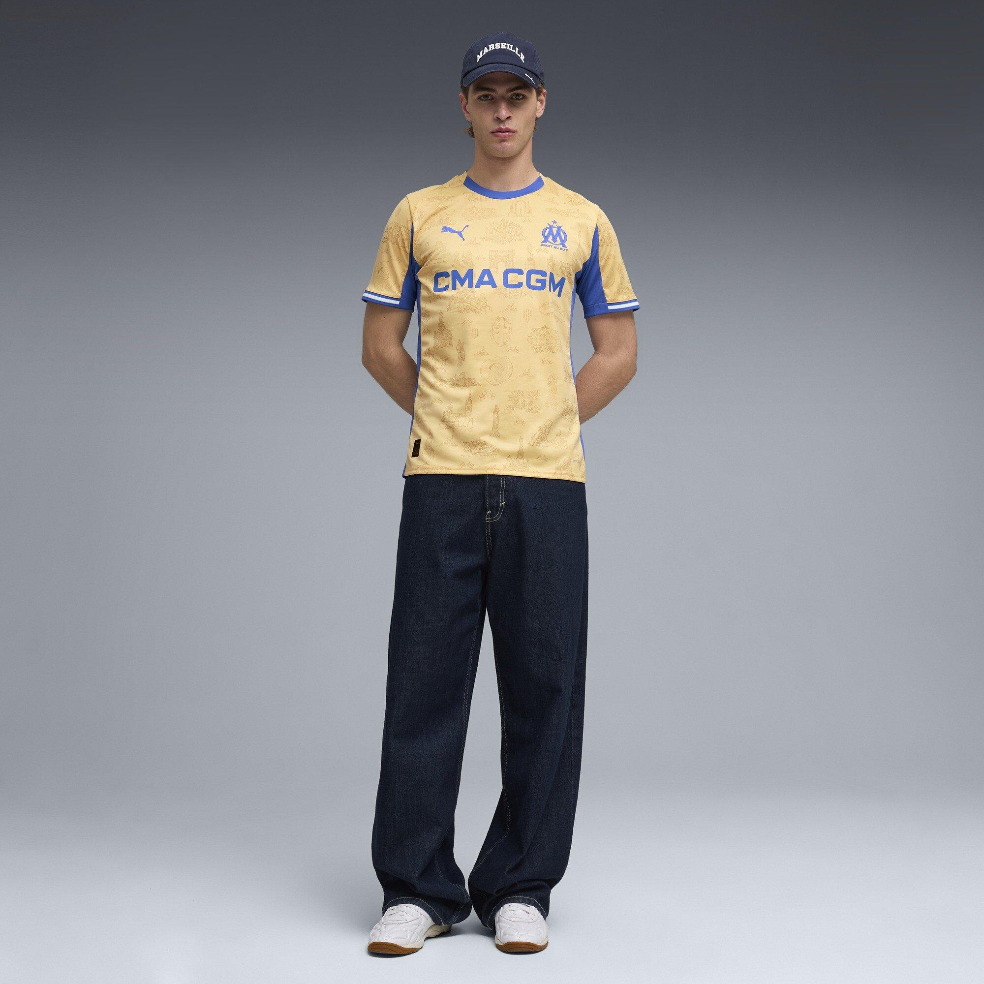 Gold/Royal Blue - Puma - Olympique Marseille Fourth Shirt 25/26 Mens - 7