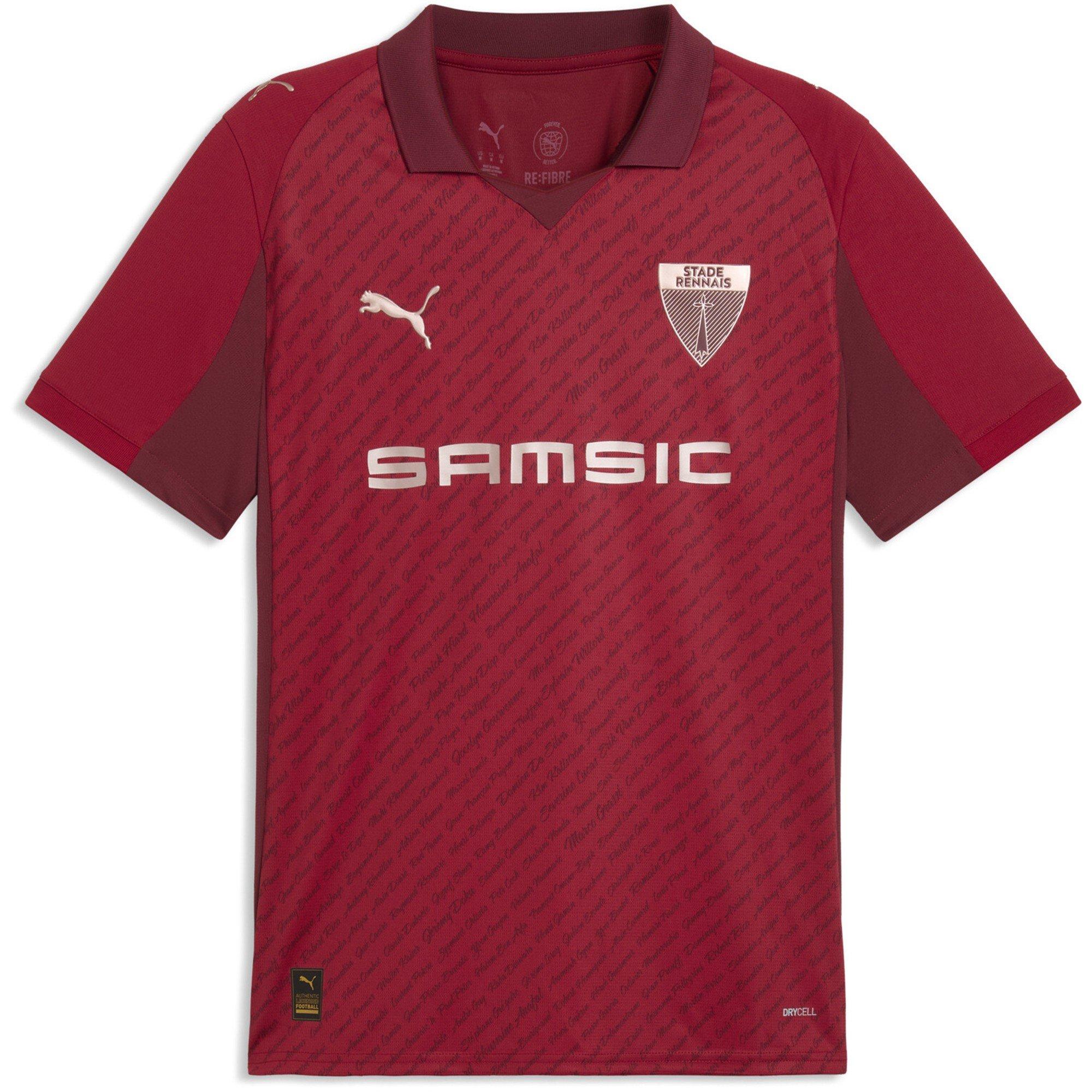Red/Black - Puma - Mens Puma Stade Rennes 125th Home Kit 2025/2026 - 1