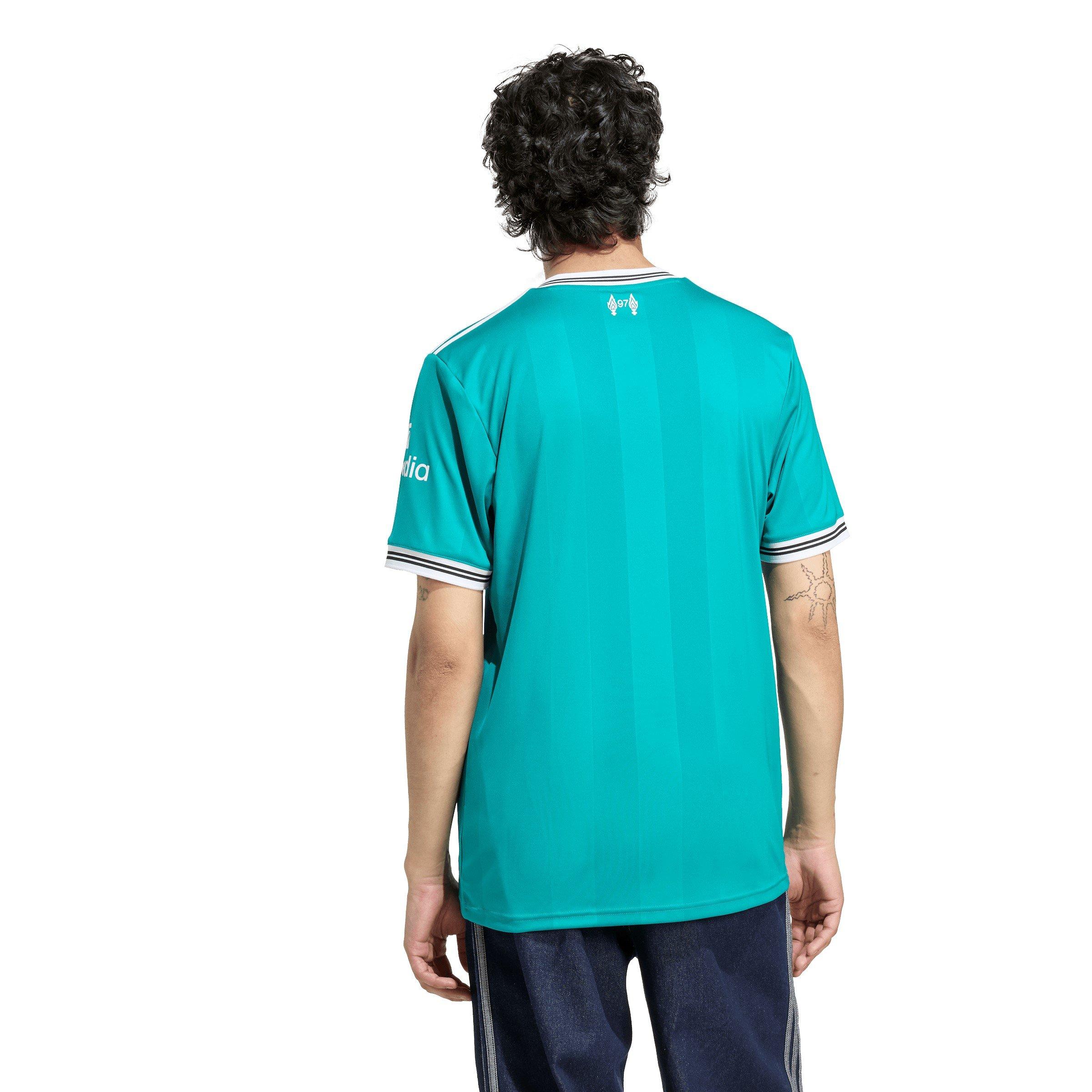 Sea Green - adidas - Men's Liverpool FC Domestic Football Shirt - 4