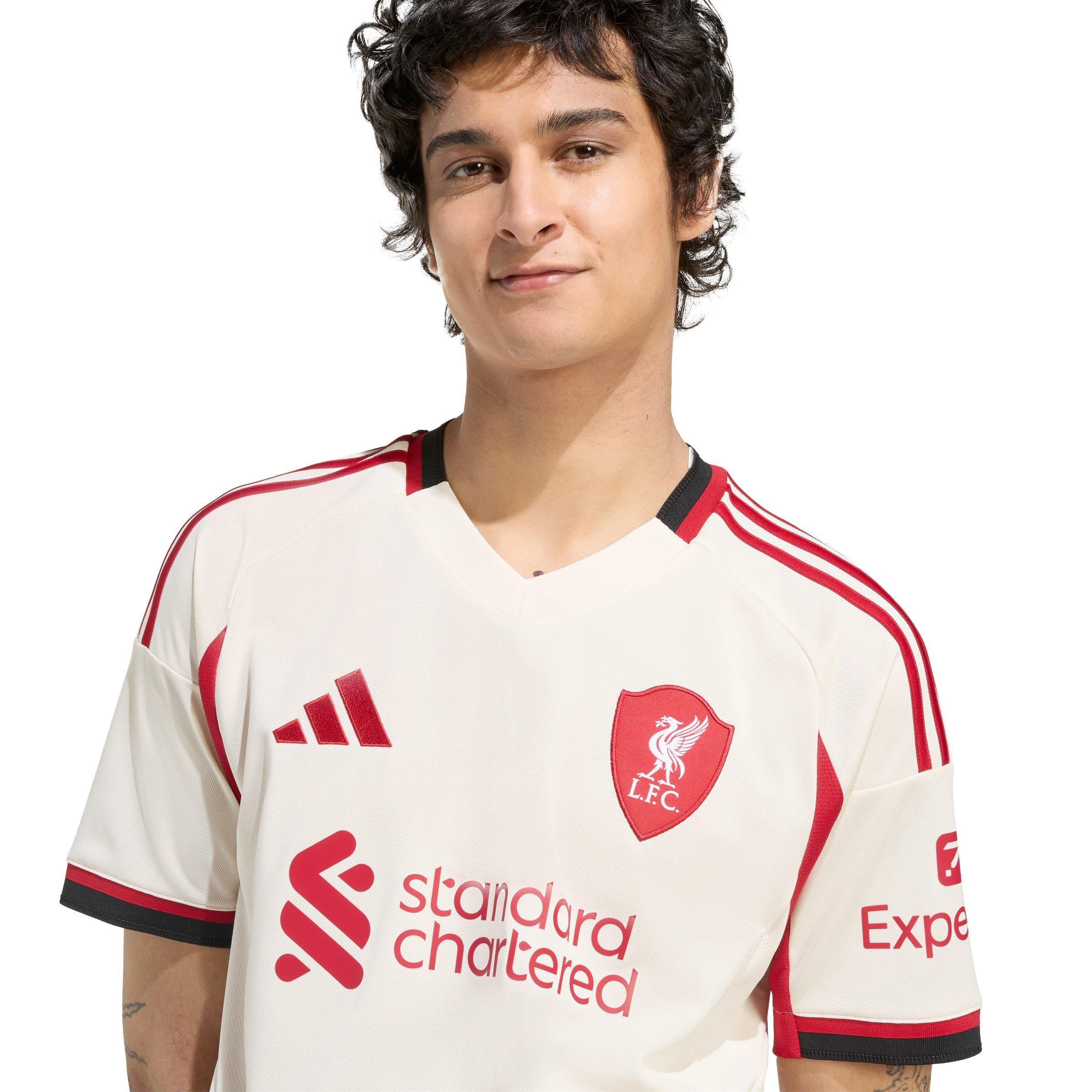 Wonder White - adidas - Men's Liverpool Away Replica Football Shirt 25/26 - 5