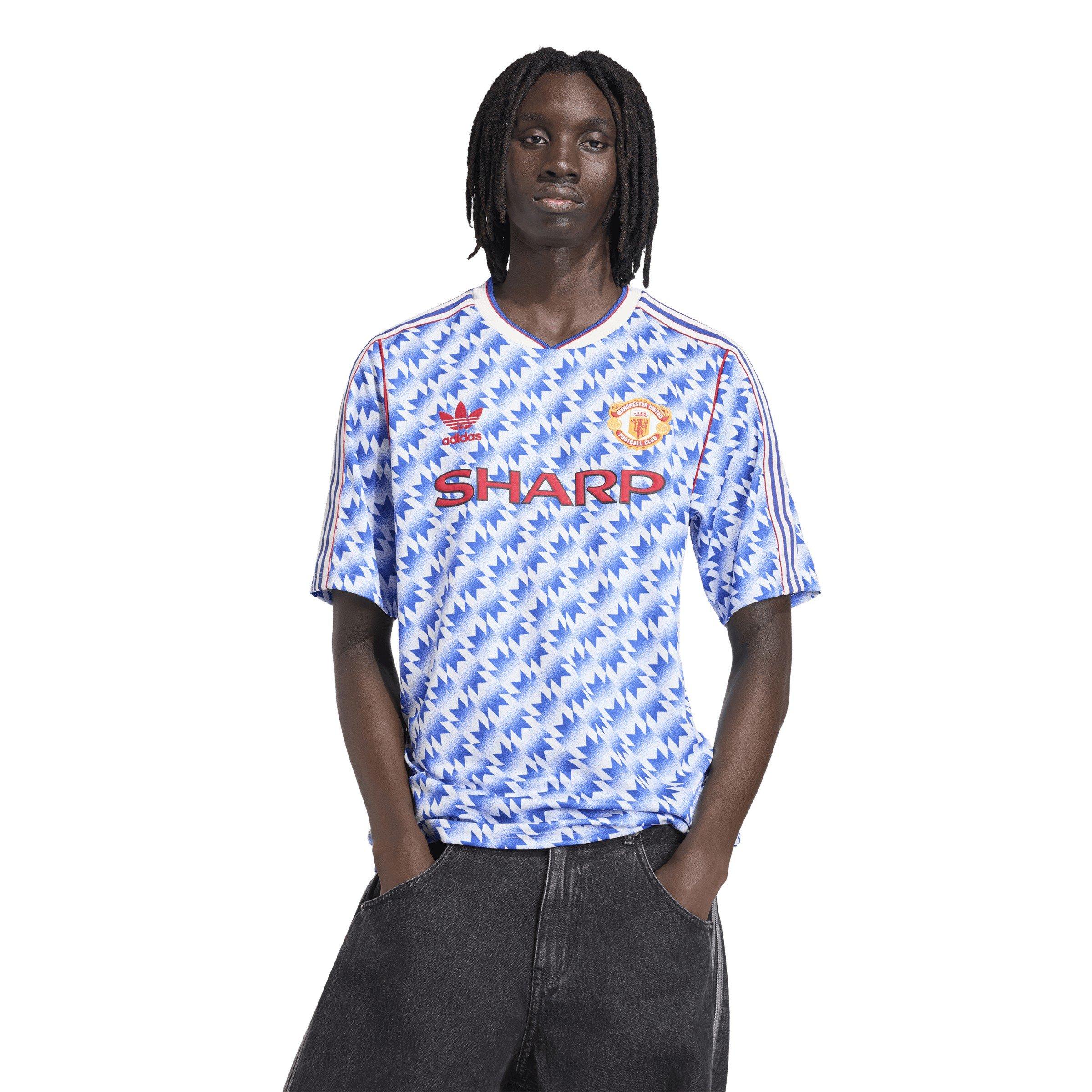 Plavo/Bijelo - adidas - Mens Manchester United x adidas Bringback 90/92 Away Kit - 3