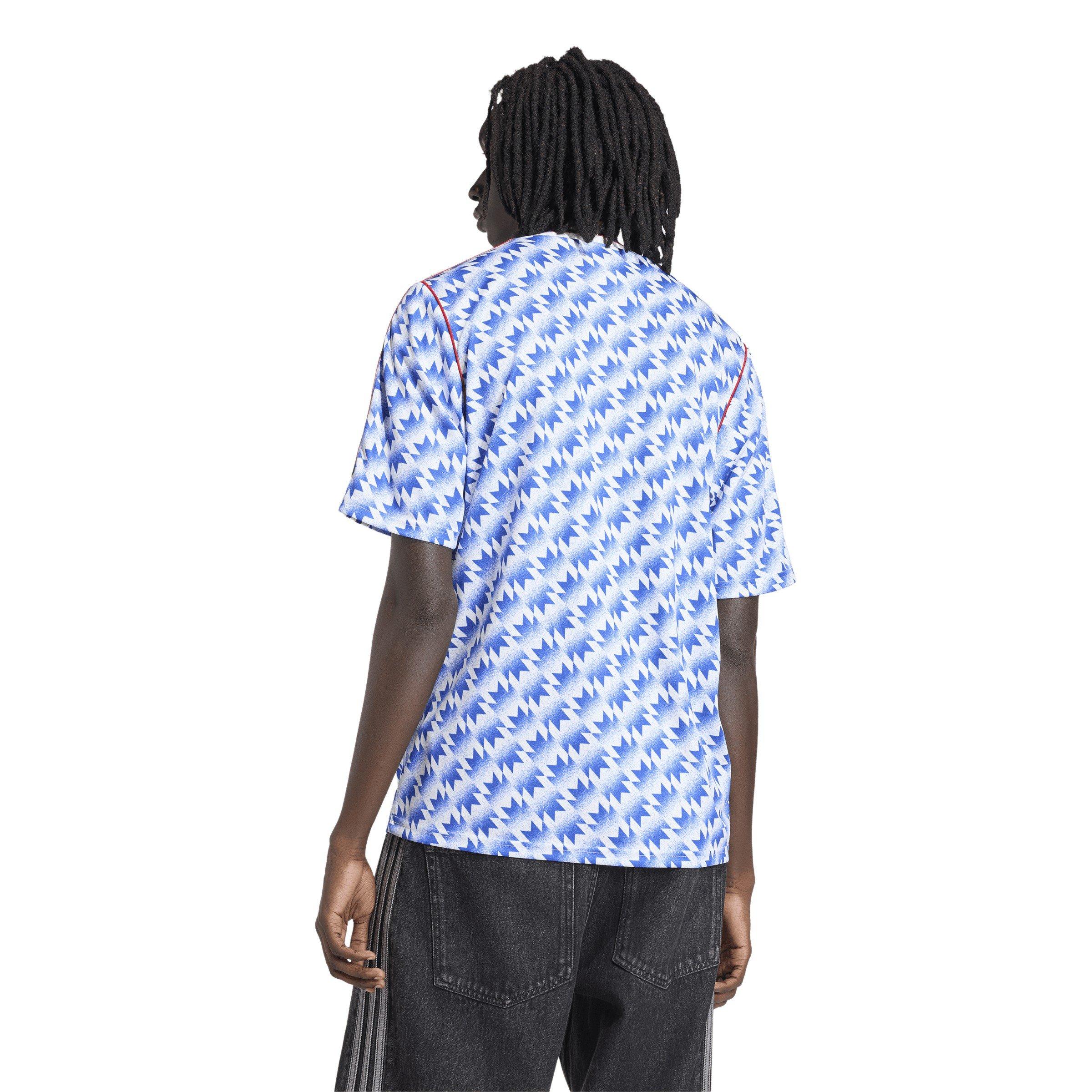 Plavo/Bijelo - adidas - Mens Manchester United x adidas Bringback 90/92 Away Kit - 4