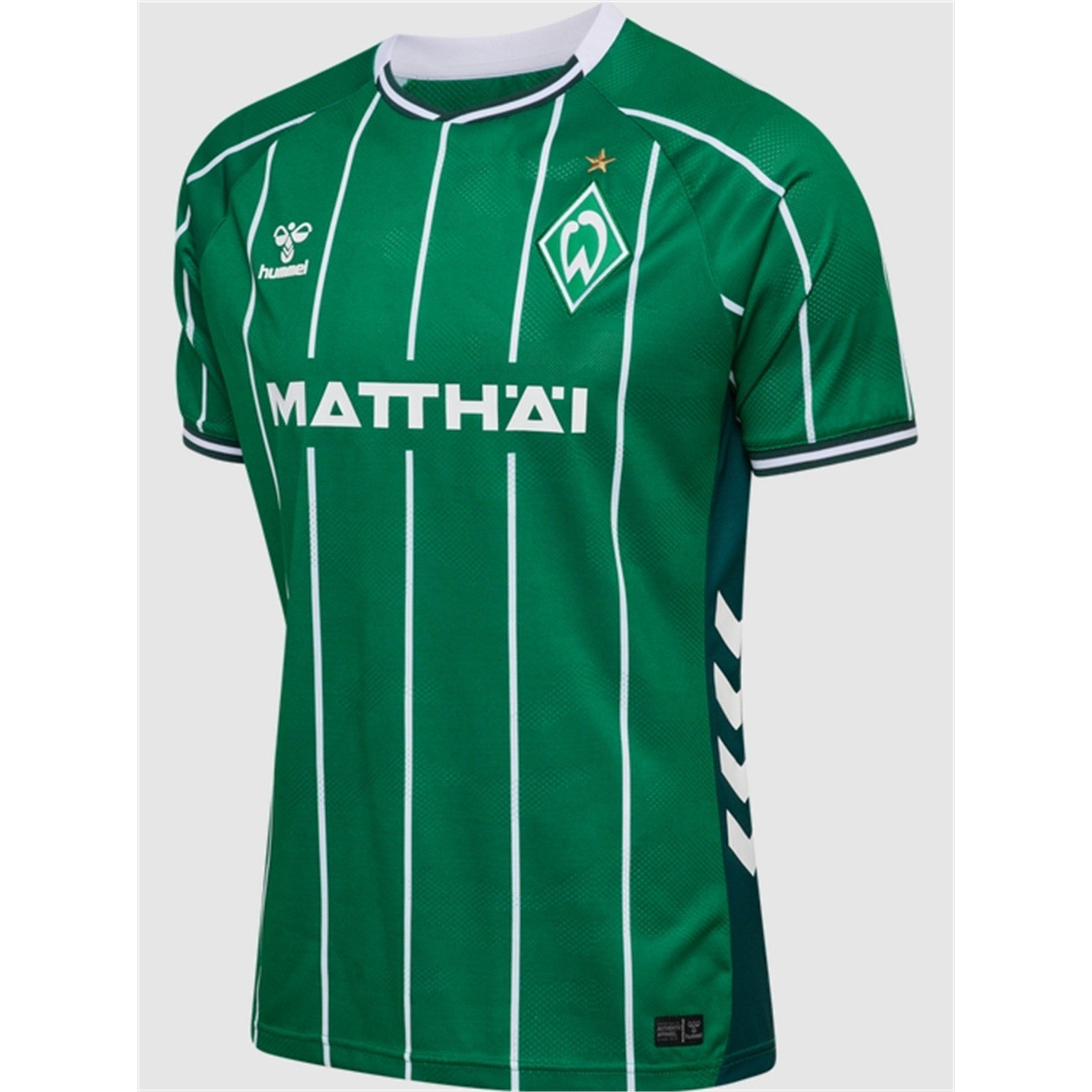 Green/White - Hummel - Werder Bremen Home Shirt 2025 2026 Adults - 1