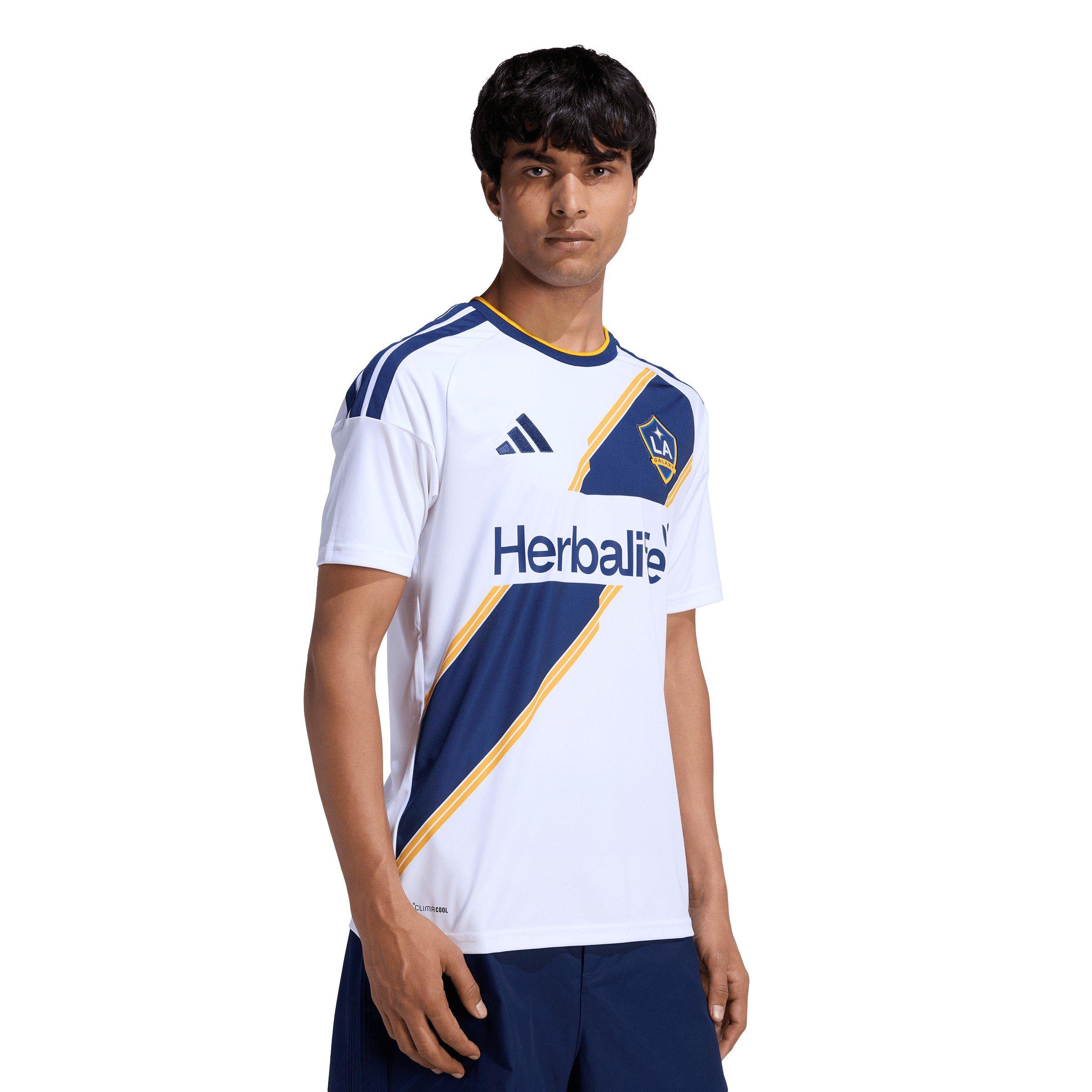 Blanc/Bleu - adidas - Mens LA Galaxy Home Football 2026 2027 Shirt - 3