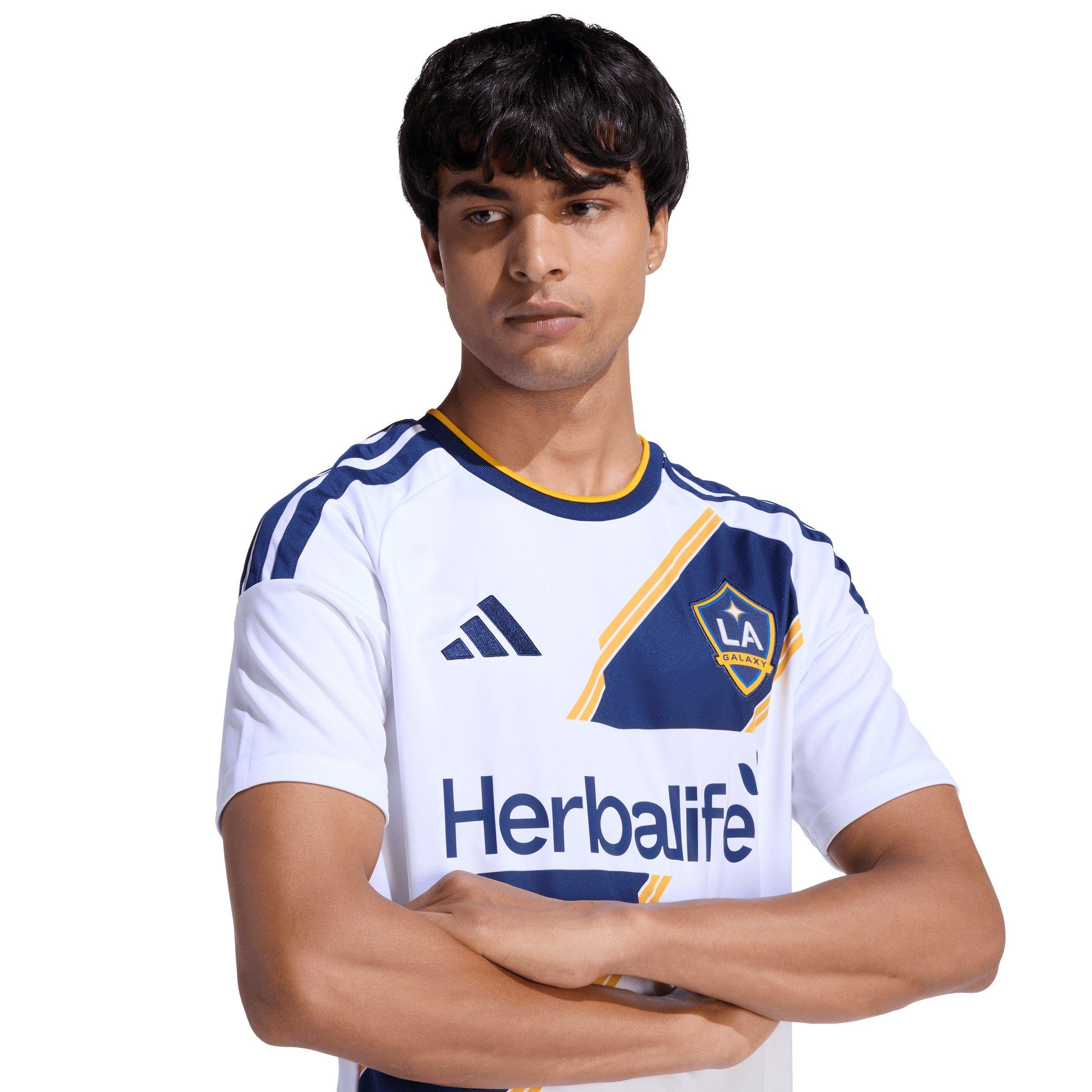 Blanc/Bleu - adidas - Mens LA Galaxy Home Football 2026 2027 Shirt - 5