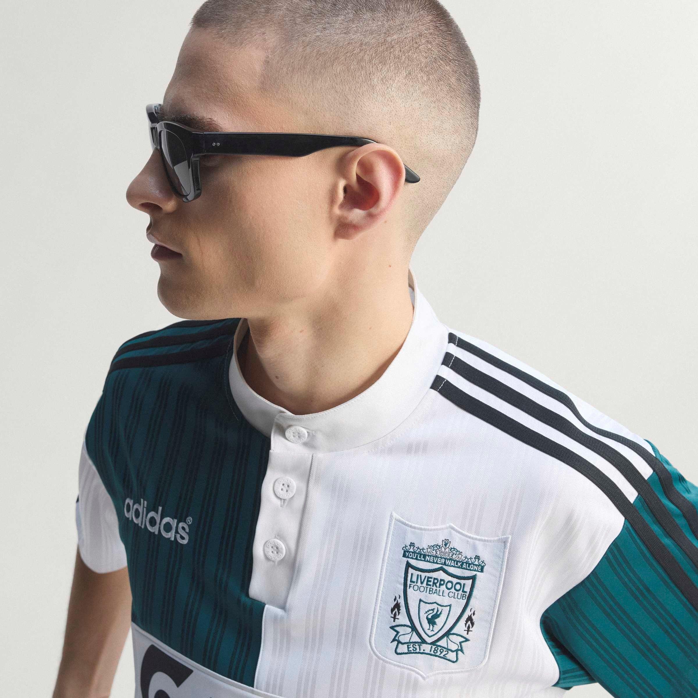 Blanc/Vert - adidas - Liverpool 1995 Shirt Adults - 11