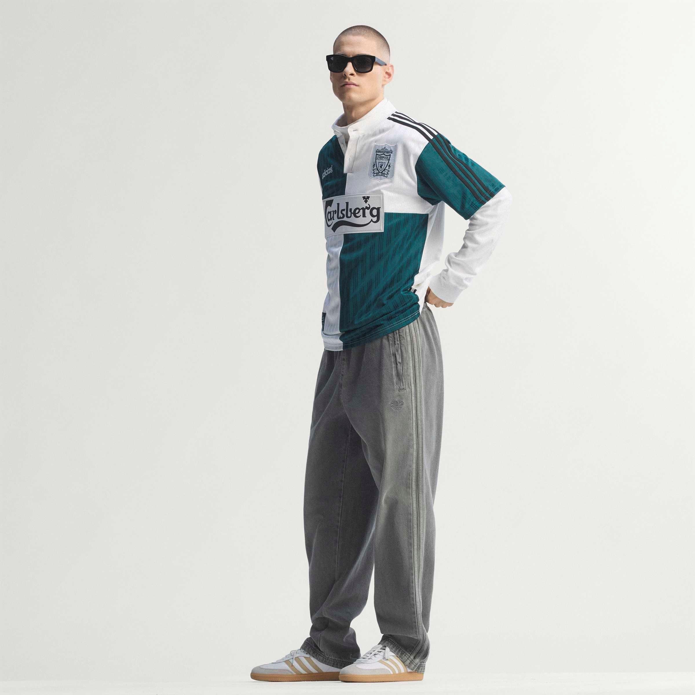 Blanc/Vert - adidas - Liverpool 1995 Shirt Adults - 13