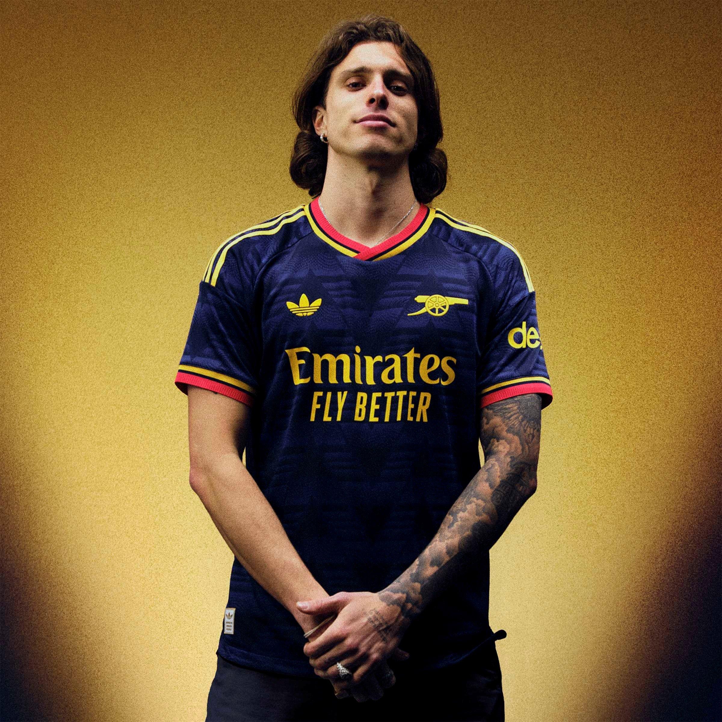 Navy/Yellow - adidas - Arsenal Authentic Away Shirt 2026/27 Mens - 8