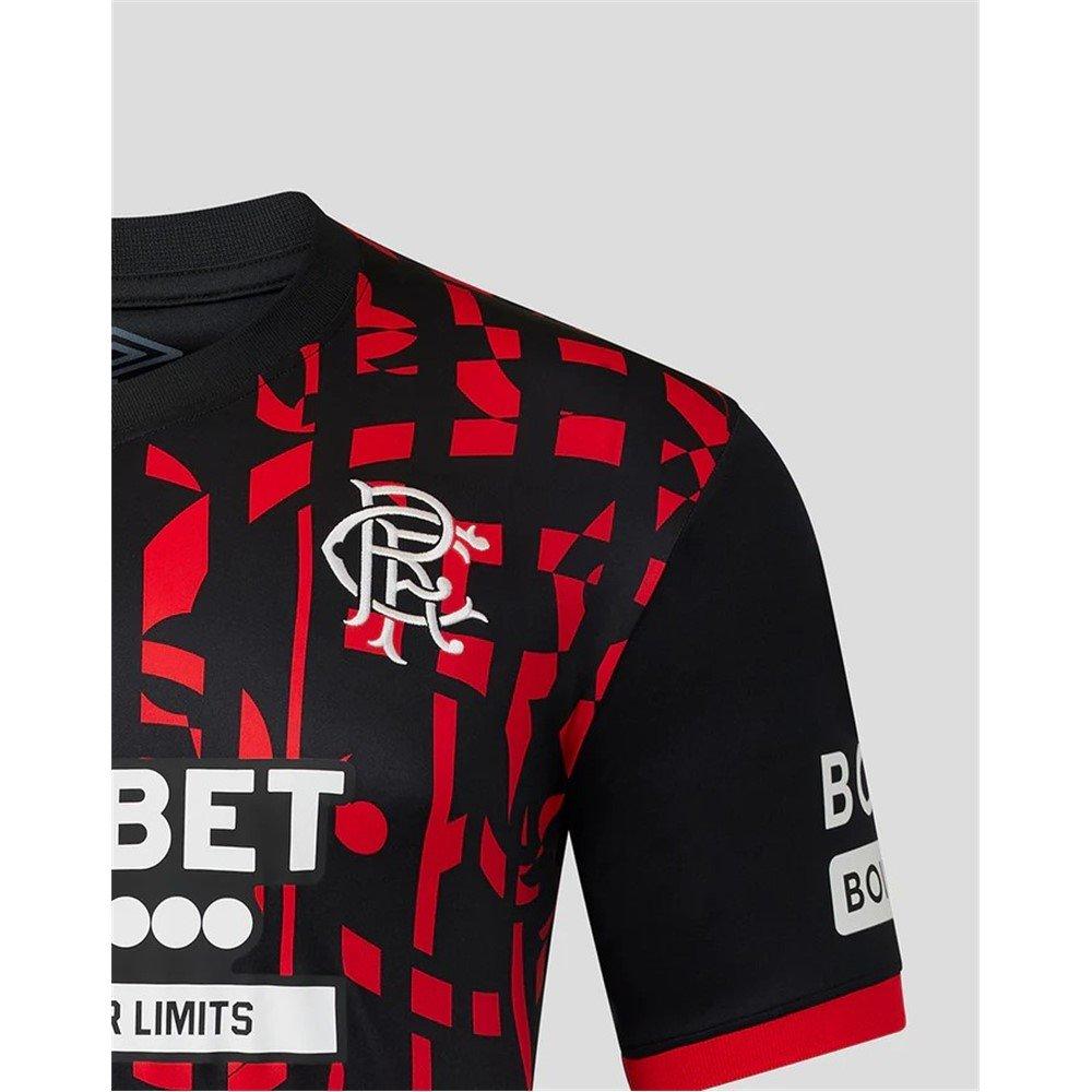 Sort/Rød - Umbro - Rangers Third Shirt 2026/27 Mens - 4