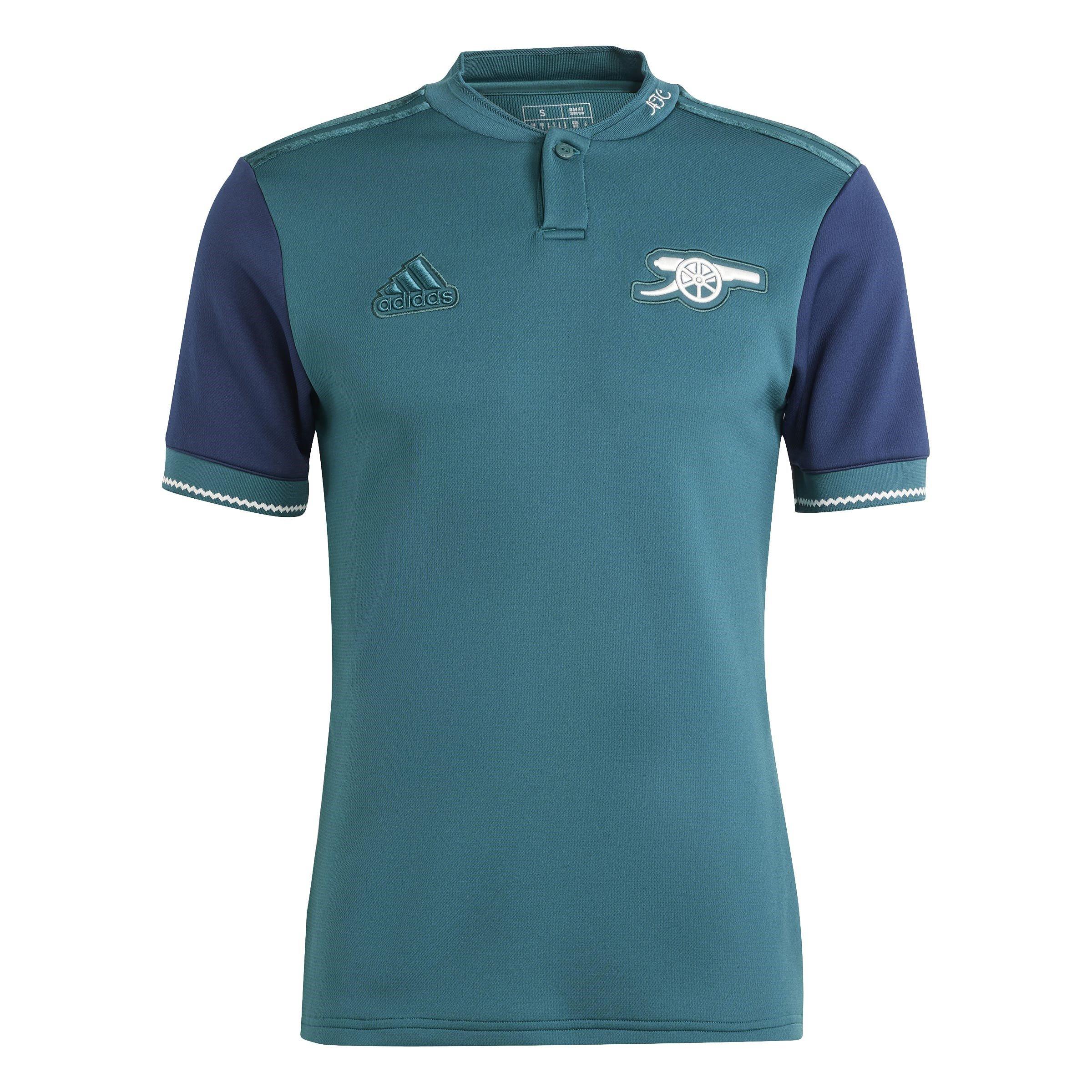 Adidas Men's Arsenal Third Lifestyler Shirt 2023 2024 Adults - Green/Navy - XS