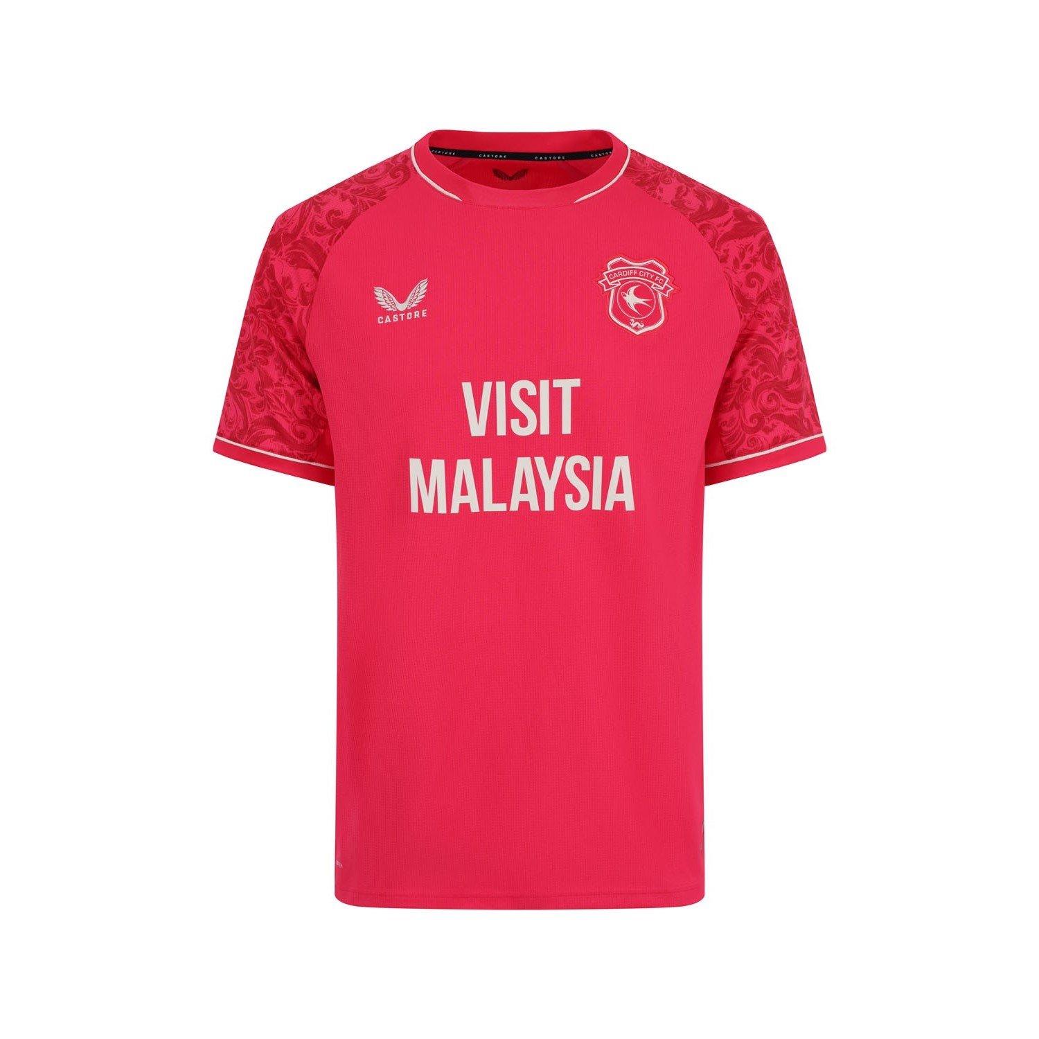 Castore Men' Red Cardiff Third Shirt 2026/27 in Size S, Sports Direct - Image 3