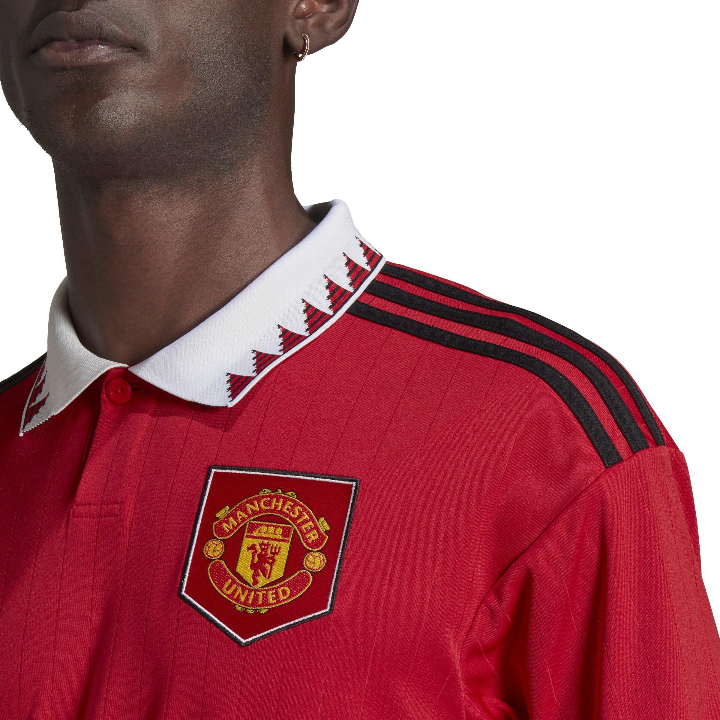 Red - adidas - Manchester United FC Home Shirt 2022/2023 Mens - 6