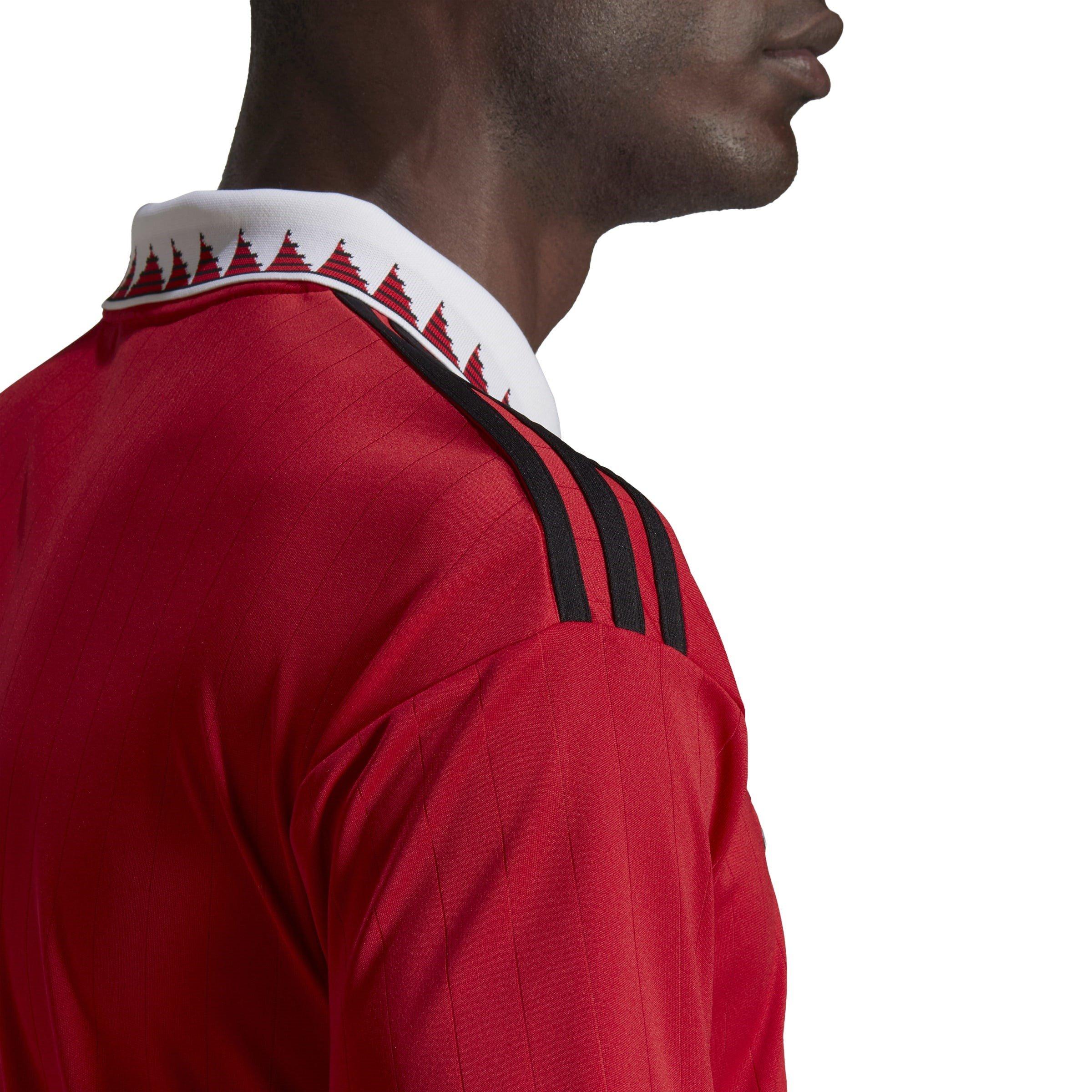 Red - adidas - Manchester United FC Home Shirt 2022/2023 Mens - 8
