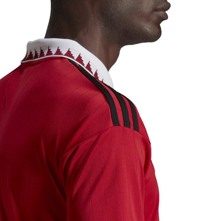Rojo - adidas - Manchester United FC Home Shirt 2022/2023 Mens - 8