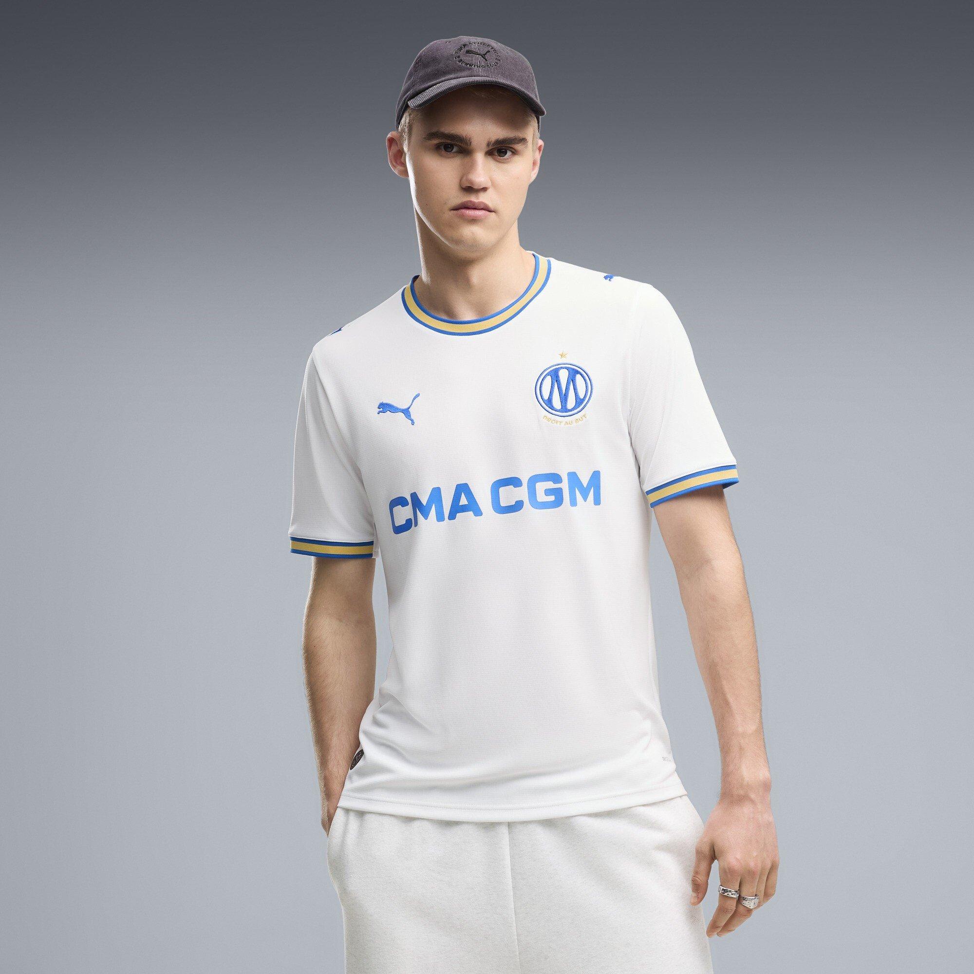 Bijelo/Plavo - Puma - Olympique Home Shirt 2026/27 Mens - 3