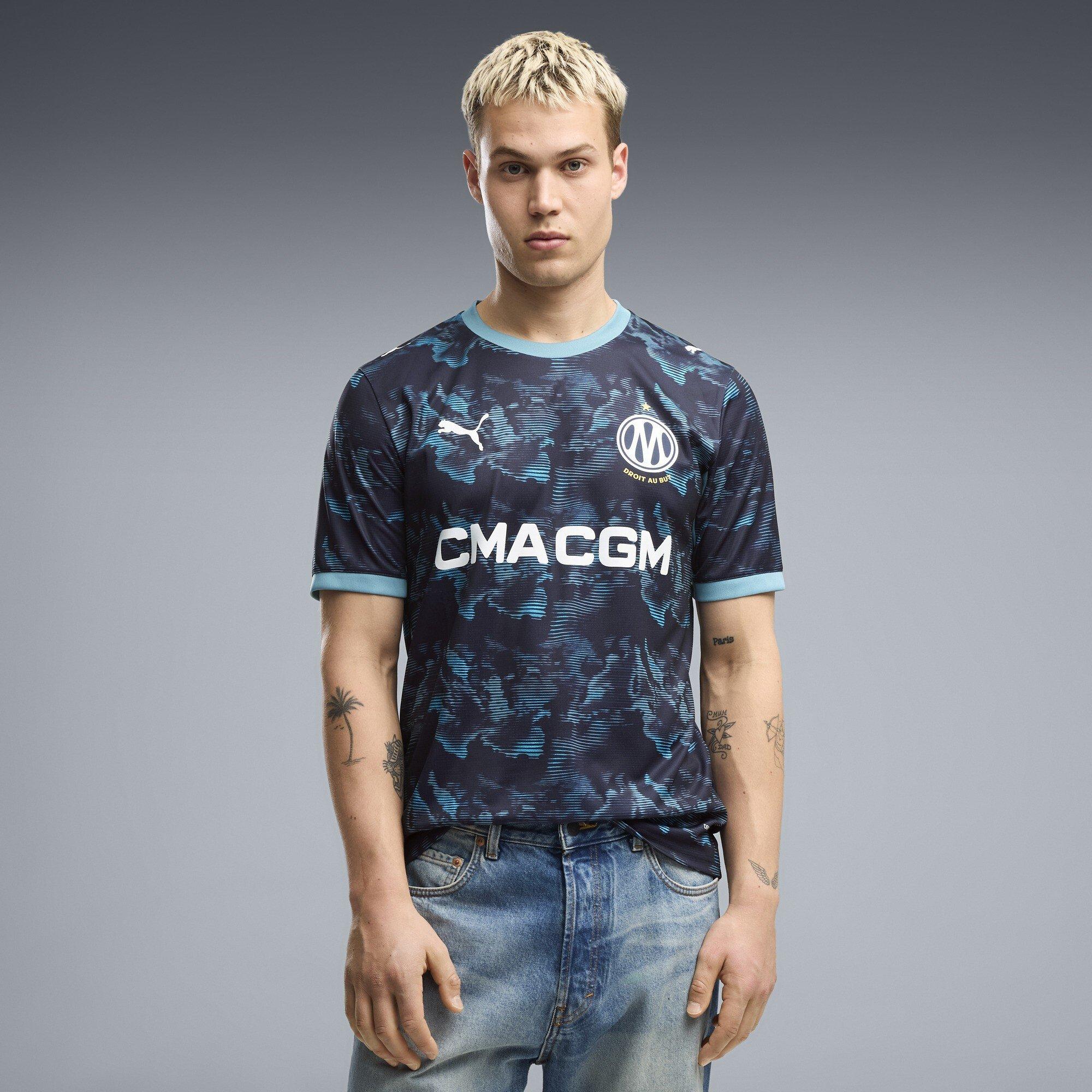 Navy/Blue - Puma - Olympique Away Shirt 2026/27 Mens - 3