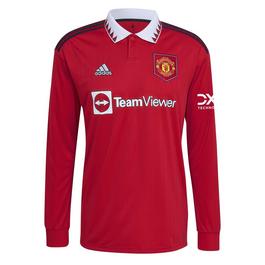 adidas Manchester United FC Home Long Sleeve Shirt 2022/2023 Mens
