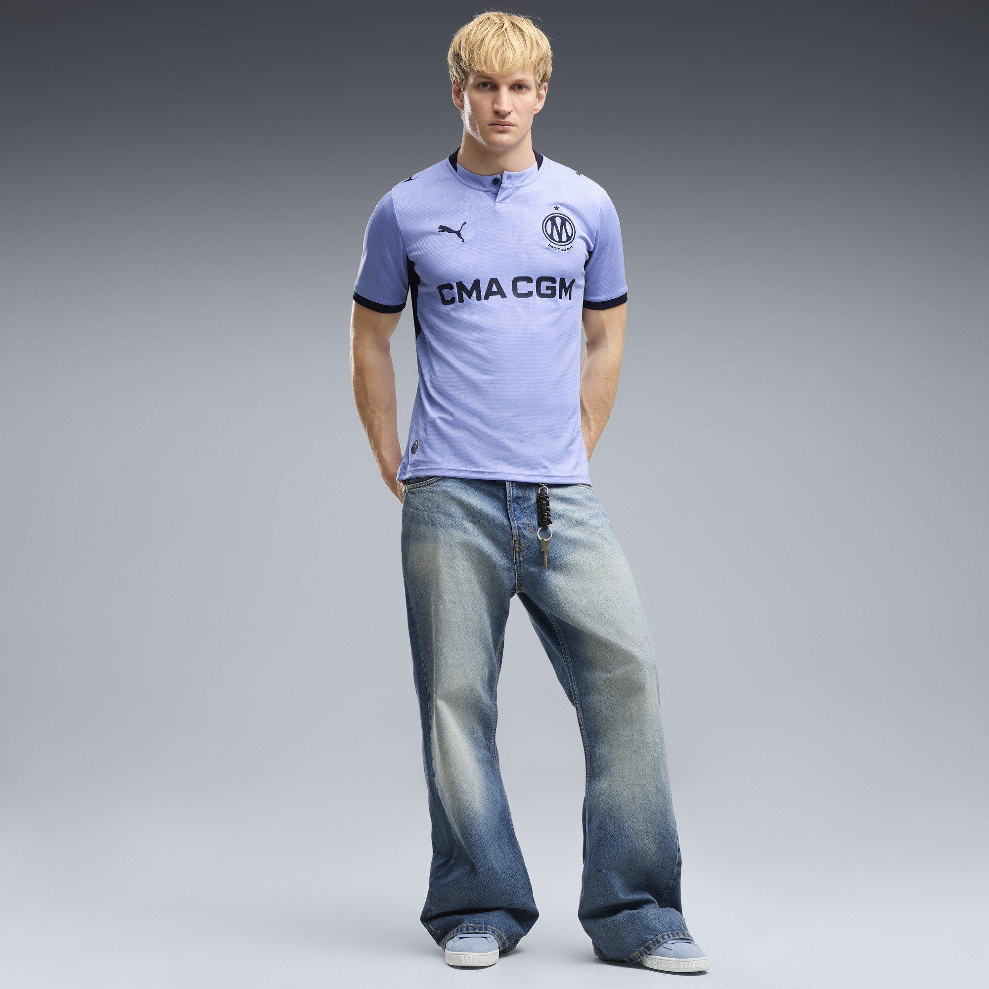 Purple/Navy - Puma - Olympique Marsielle Third Shirt 2026/27 Mens - 6