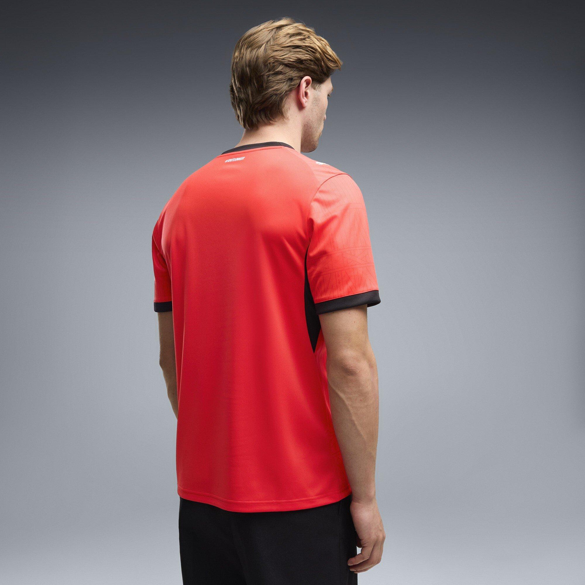 Red/Black - Puma - Stade Rennais Home Shirt 2026/27 Mens - 4