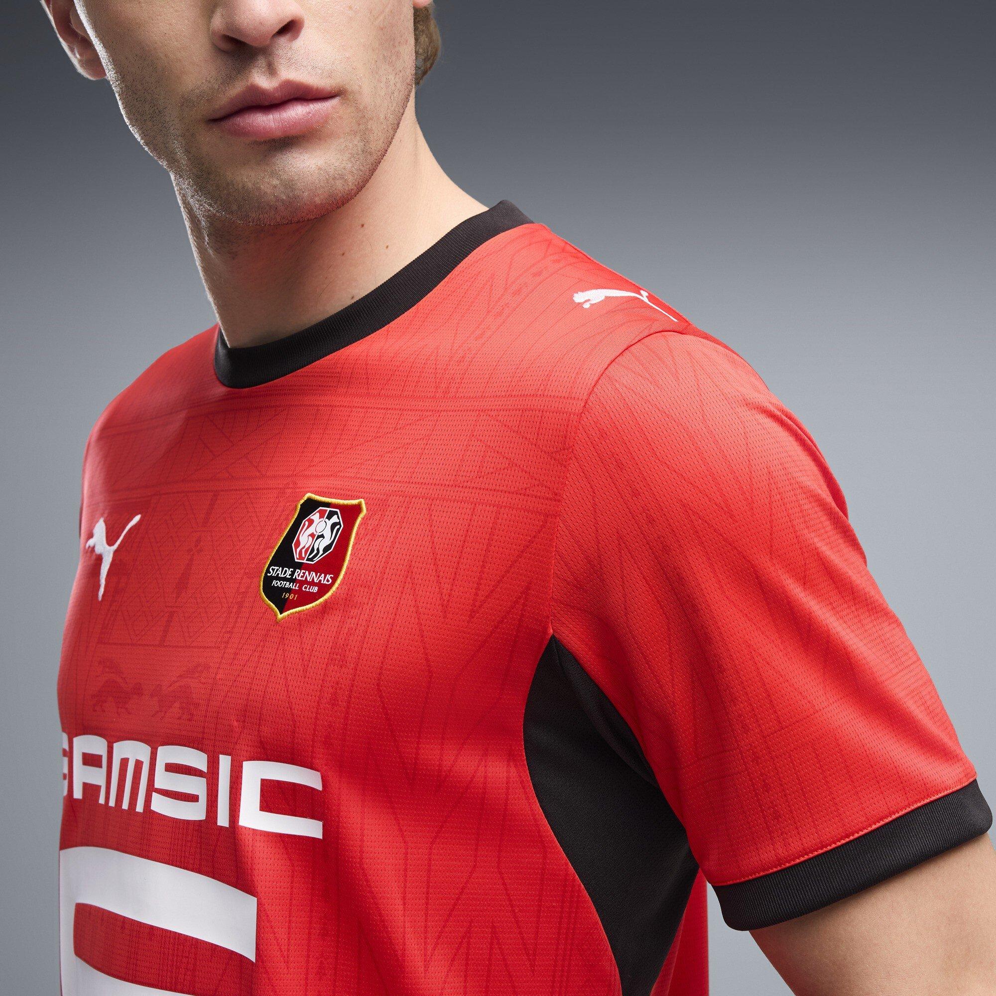 Red/Black - Puma - Stade Rennais Home Shirt 2026/27 Mens - 5