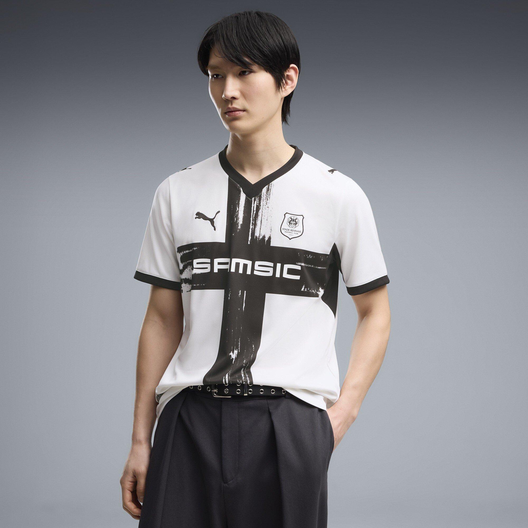White/Black - Puma - Stade Rennais Away Shirt 2026/27 Mens - 3