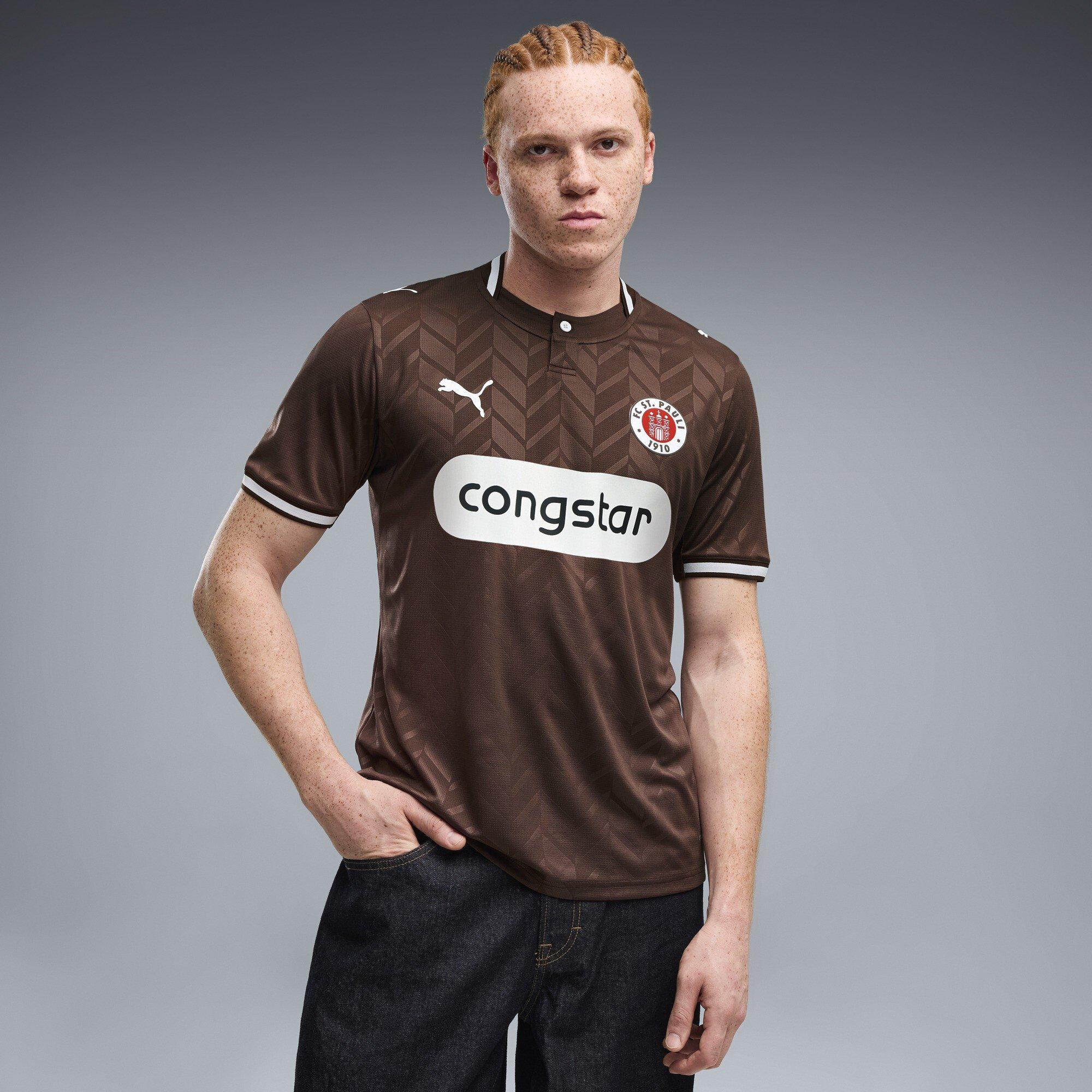 Marrone/Bianco - Puma - St Pauli Home Shirt 2026/27 Mens - 3