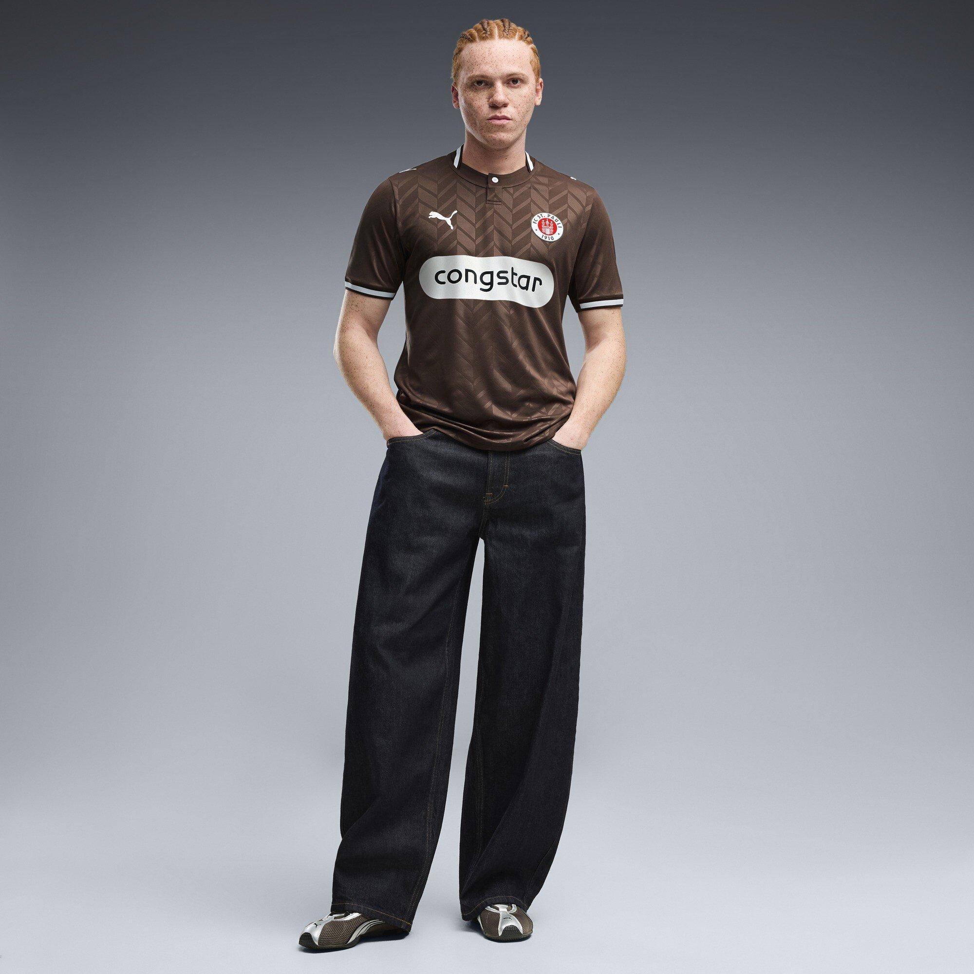 Marrone/Bianco - Puma - St Pauli Home Shirt 2026/27 Mens - 6
