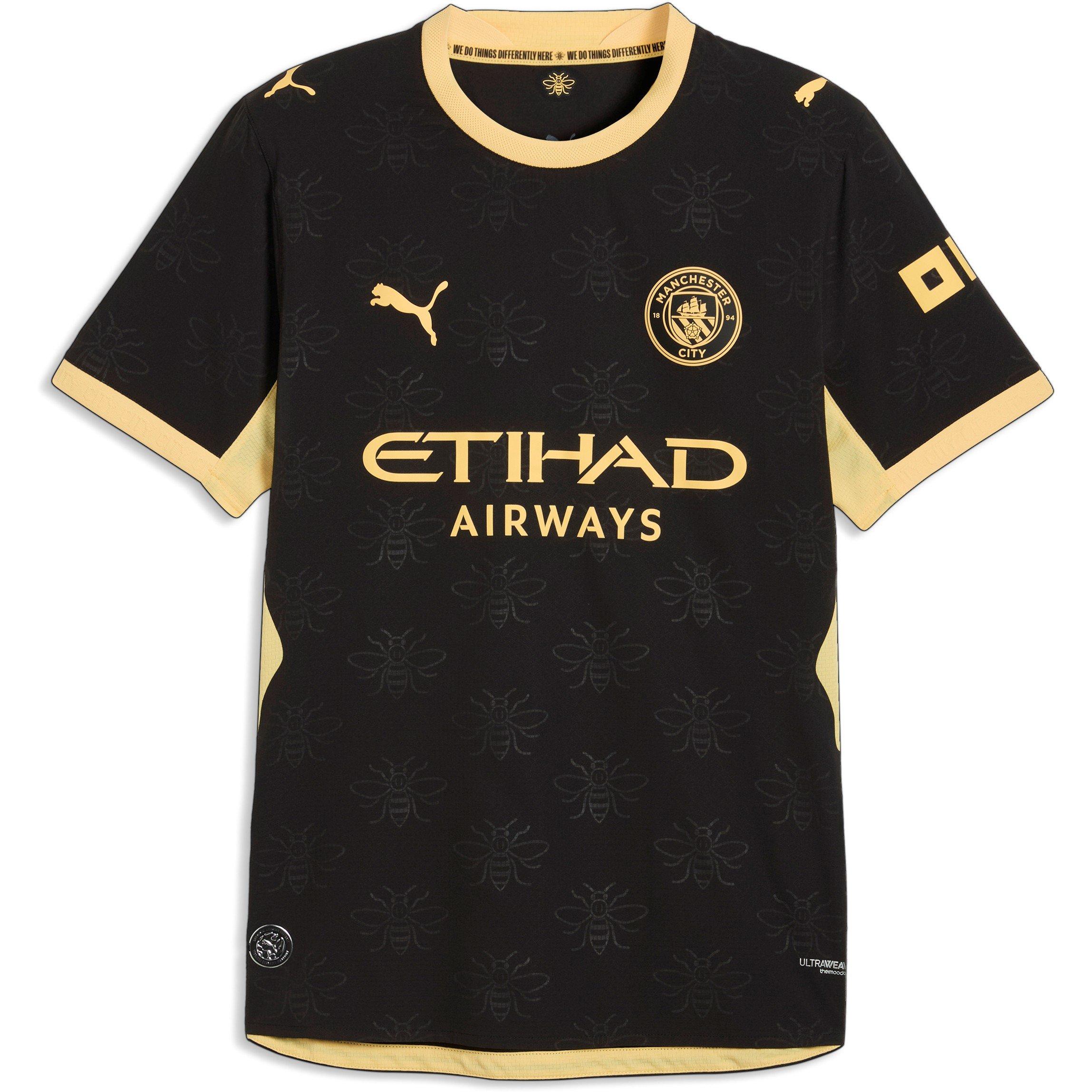 Black/Yellow - Puma - Manchester City Authentic Away Shirt 2026/27 Mens - 1
