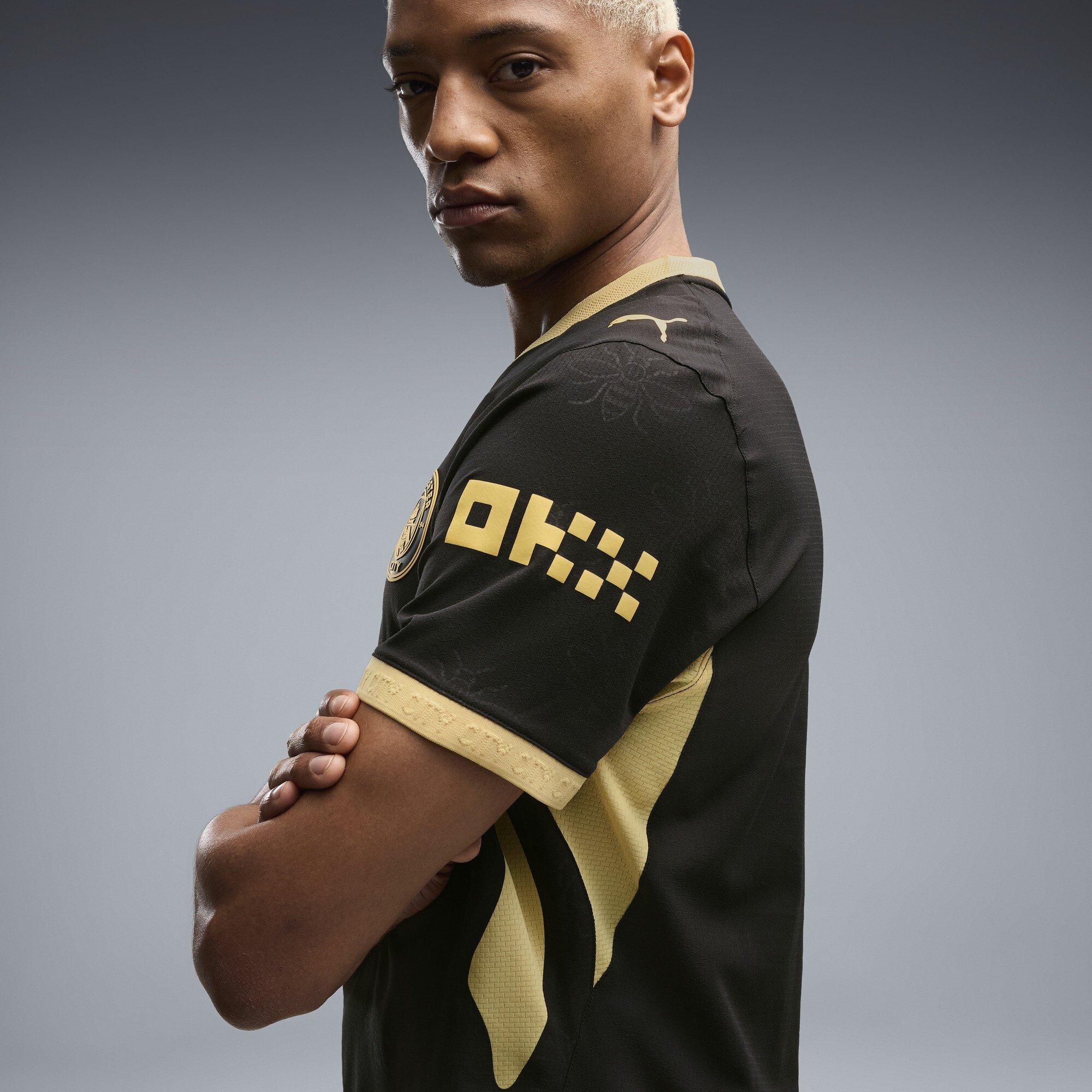 Black/Yellow - Puma - Manchester City Authentic Away Shirt 2026/27 Mens - 5