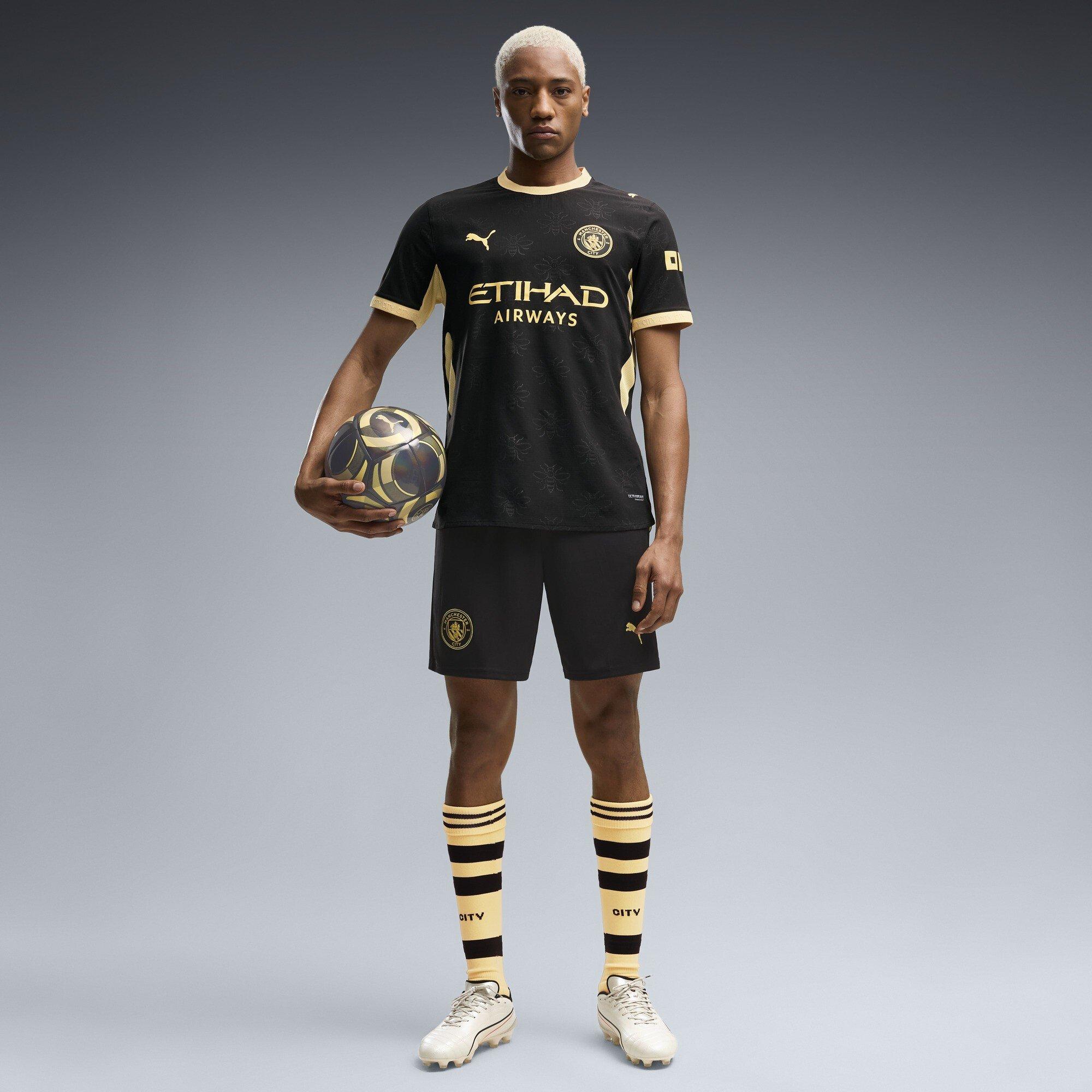 Black/Yellow - Puma - Manchester City Authentic Away Shirt 2026/27 Mens - 6