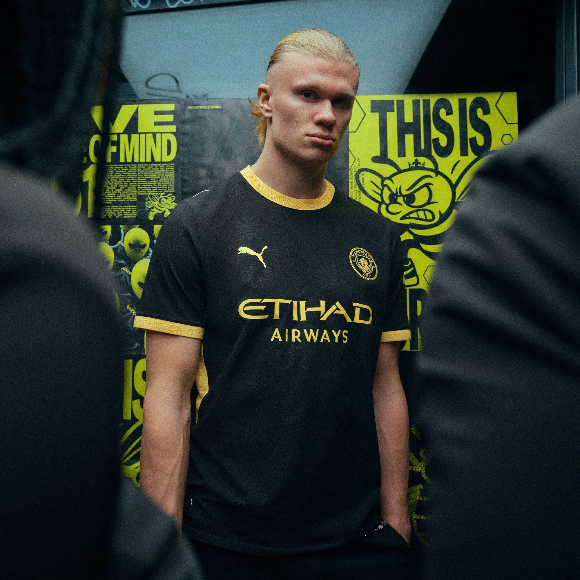 Black/Yellow - Puma - Manchester City Authentic Away Shirt 2026/27 Mens - 7