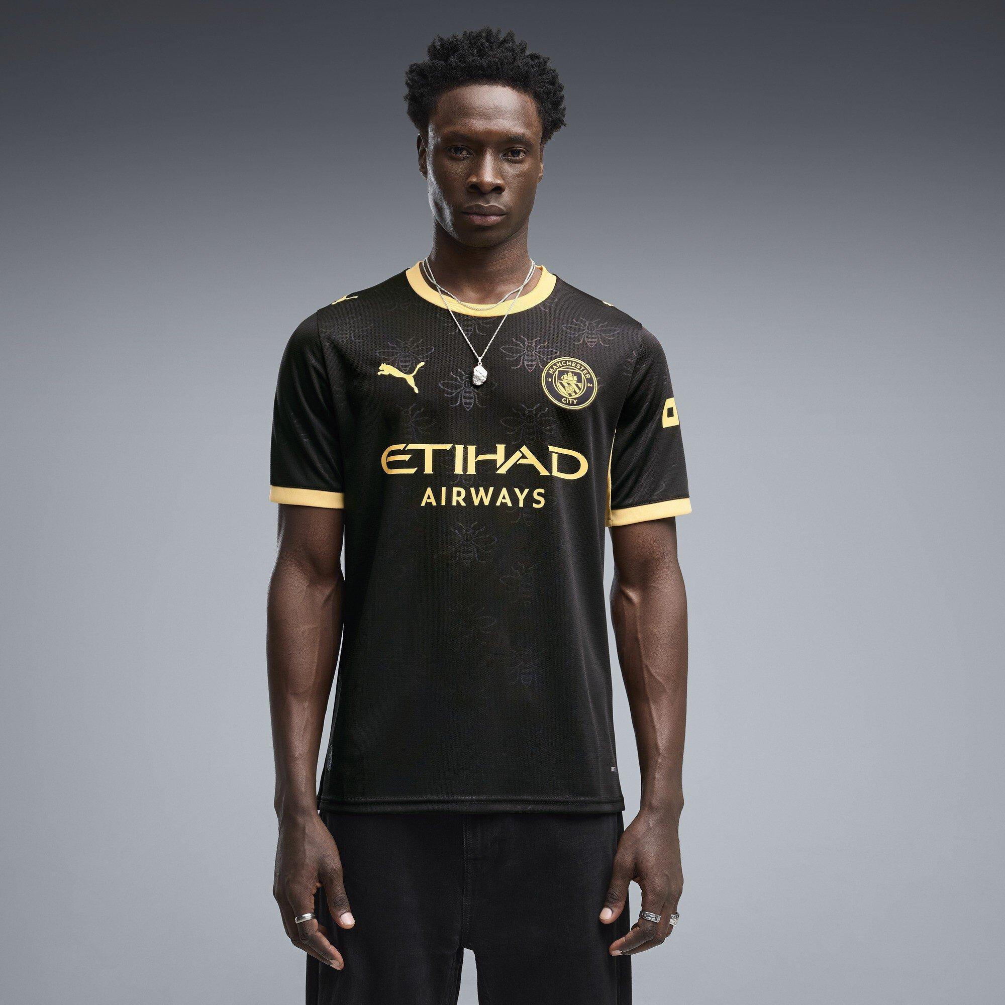 Black/Yellow - Puma - Manchester City Away Shirt 2026/27 Mens - 3