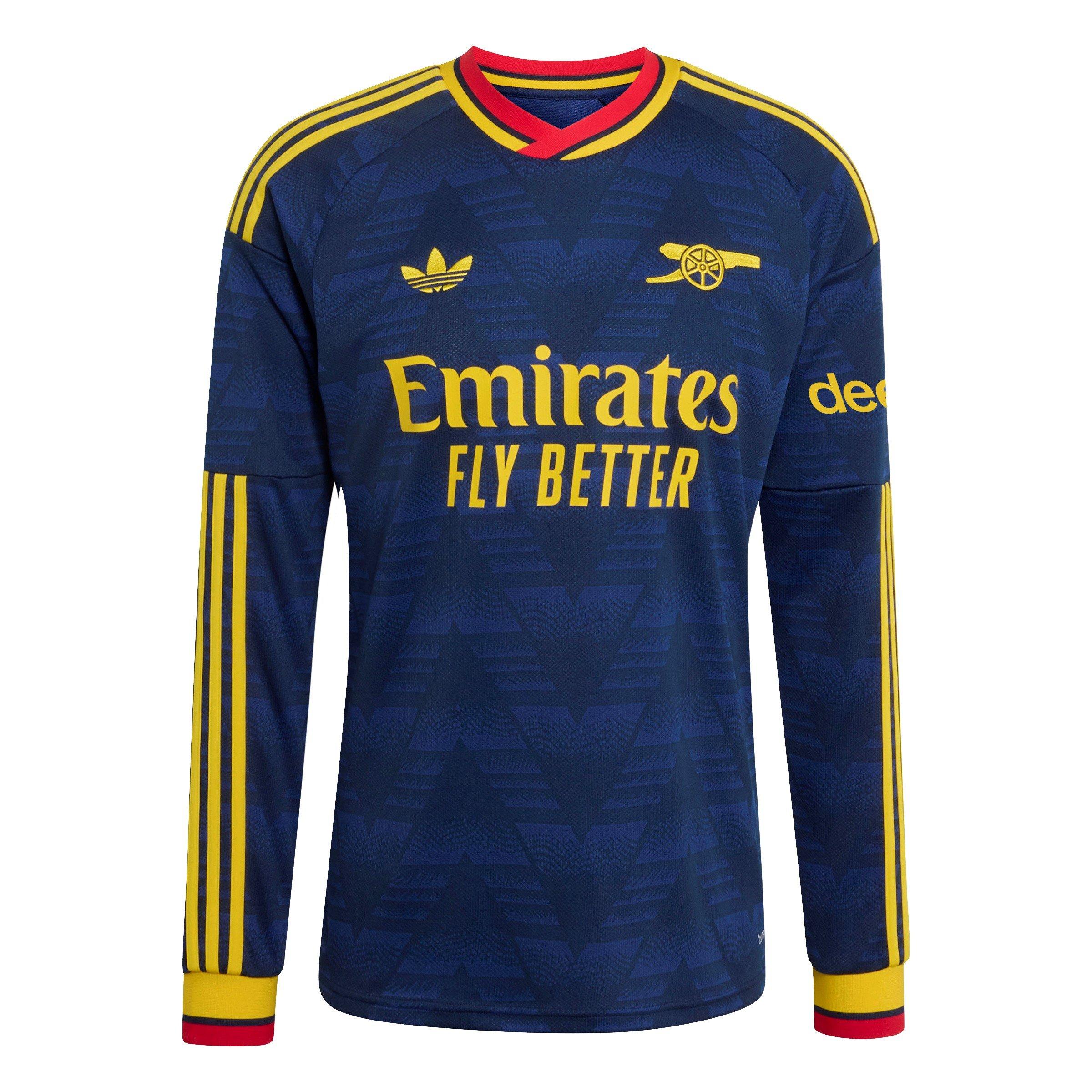 Navy/Yellow - adidas - Arsenal Away Long-Sleeved Shirt 2026/27 Mens - 1