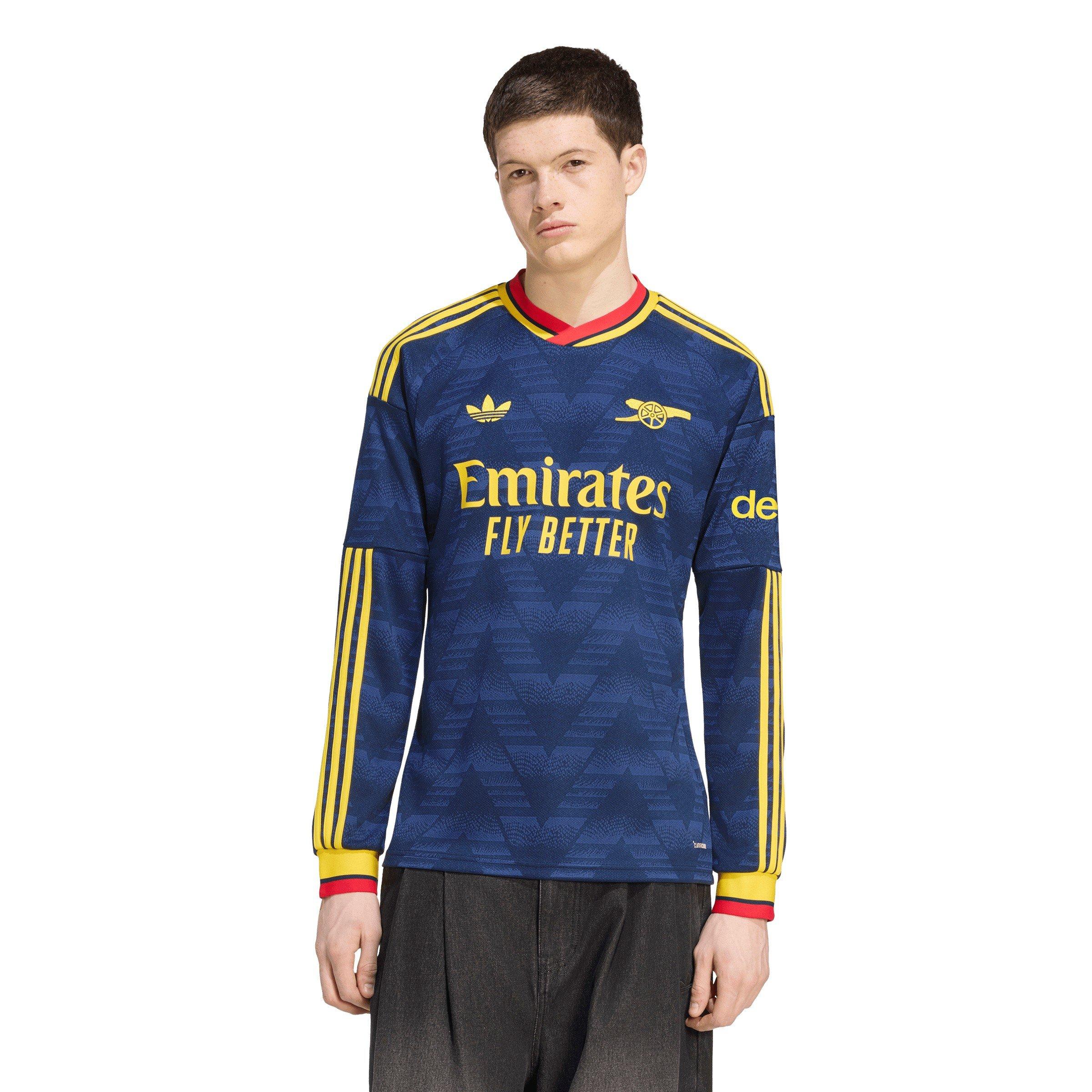 Navy/Yellow - adidas - Arsenal Away Long-Sleeved Shirt 2026/27 Mens - 3