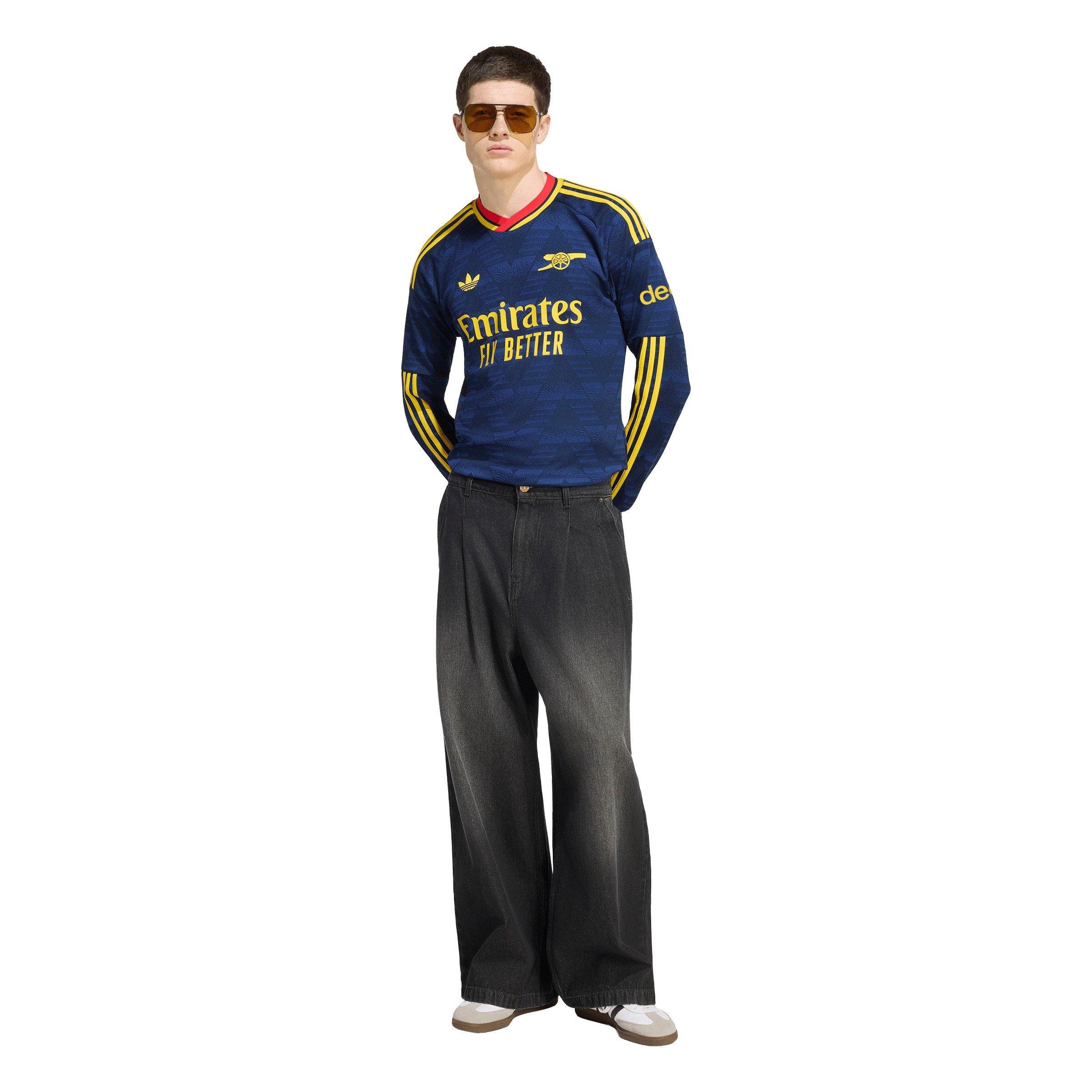 Navy/Yellow - adidas - Arsenal Away Long-Sleeved Shirt 2026/27 Mens - 7