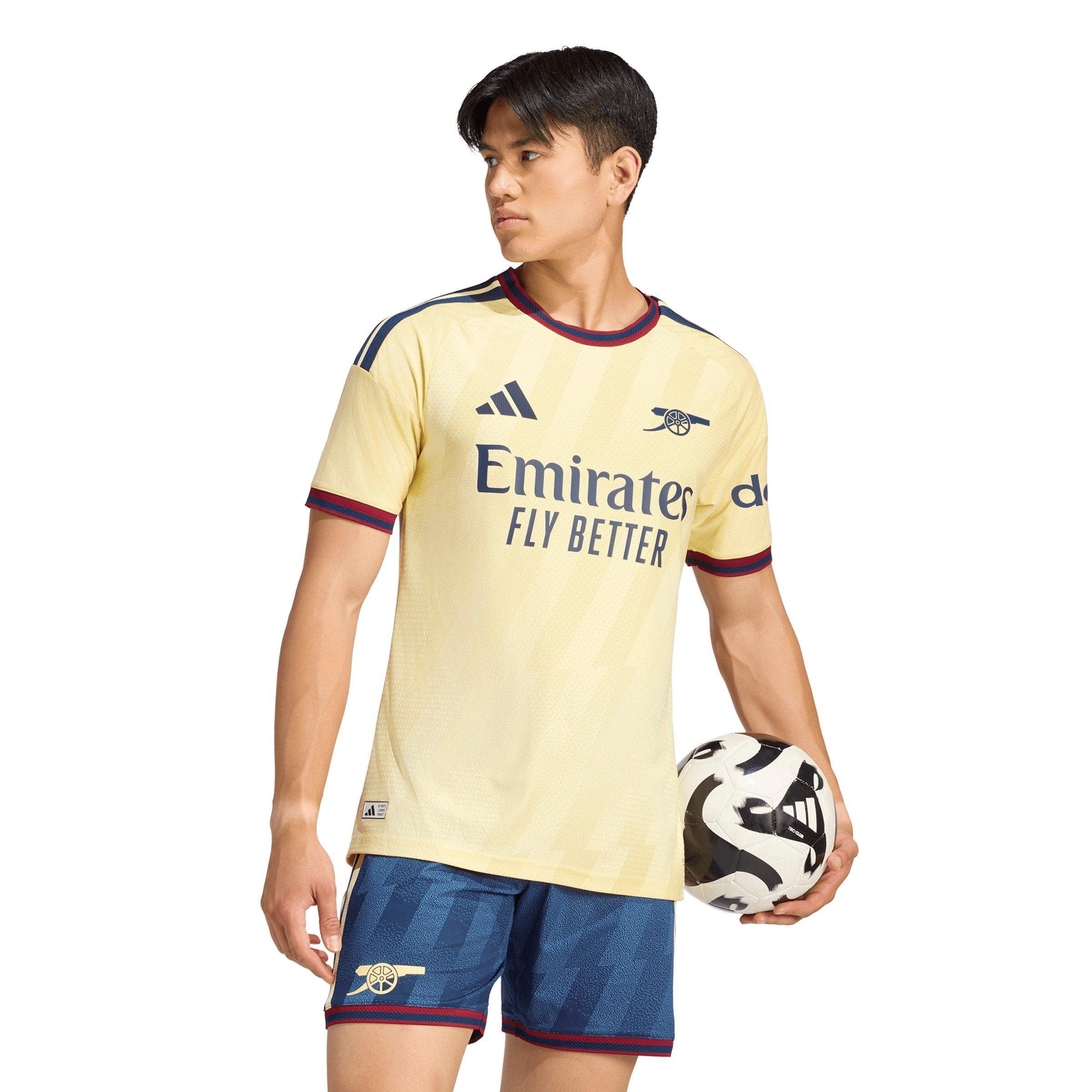 Gul/sort - adidas - Men's Arsenal Third 24/25 Short-Sleeve Slim-Fit Football Shirt - 3