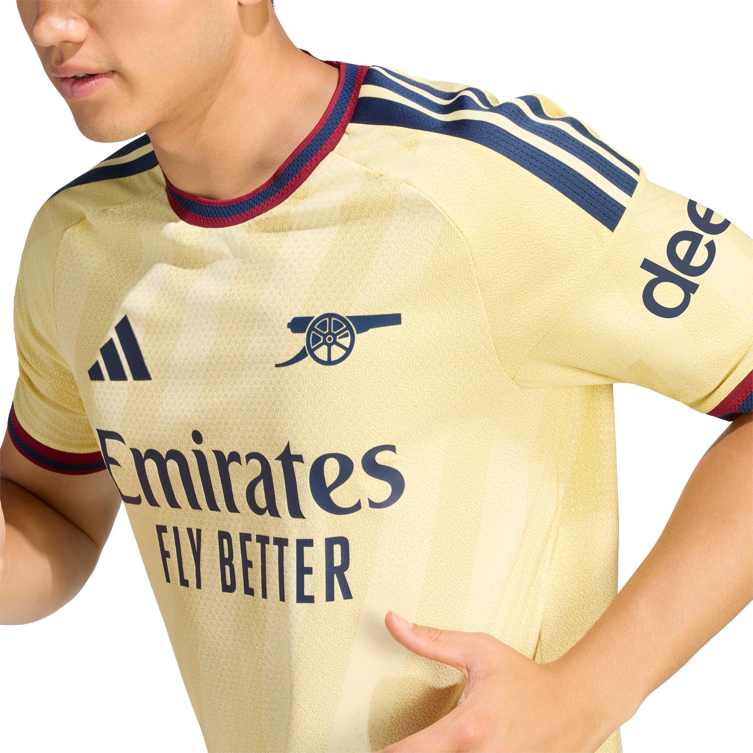Gul/sort - adidas - Men's Arsenal Third 24/25 Short-Sleeve Slim-Fit Football Shirt - 6