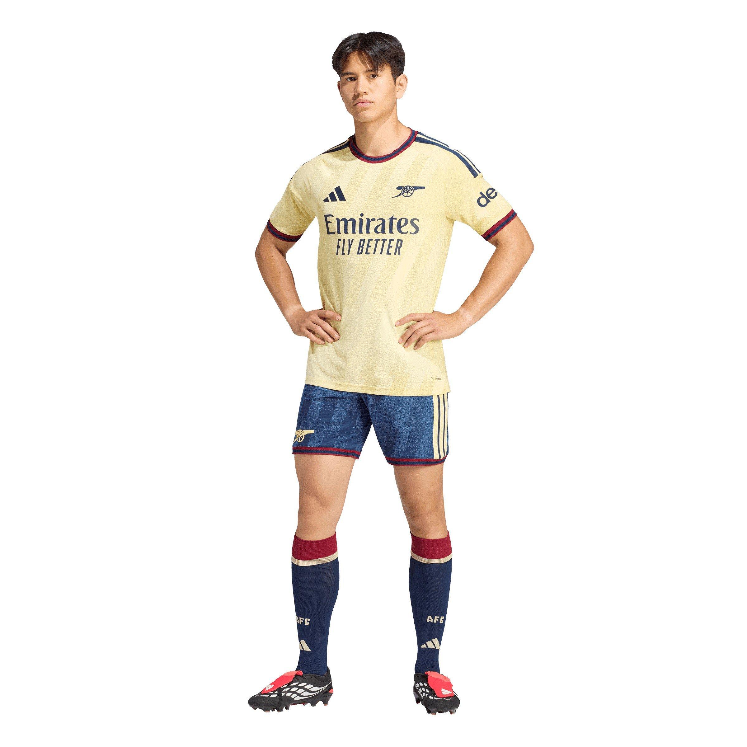 Gul/sort - adidas - Men's Arsenal Third 24/25 Short-Sleeve Slim-Fit Football Shirt - 8
