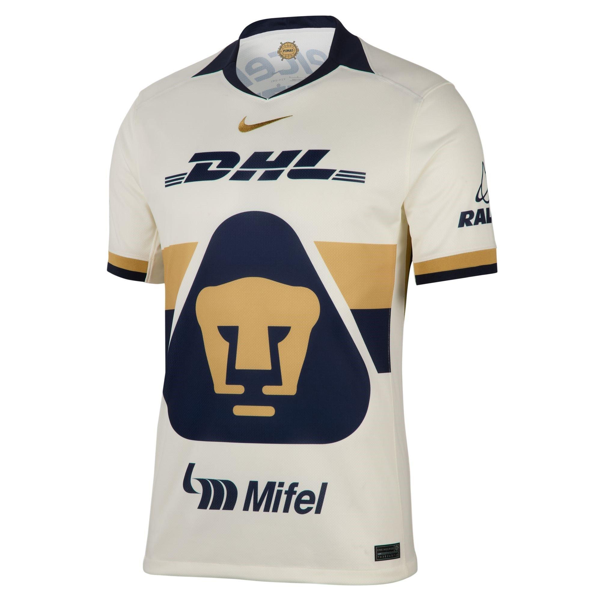 Nike Men's Pumas Unam Home Shirt 2025 2026 Adults - Sail/Gold - L